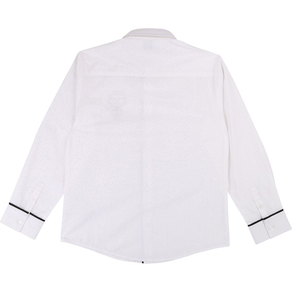 KARL LAGERFELD KIDS Hemd weiß mit Logo Hemden Karl Lagerfeld