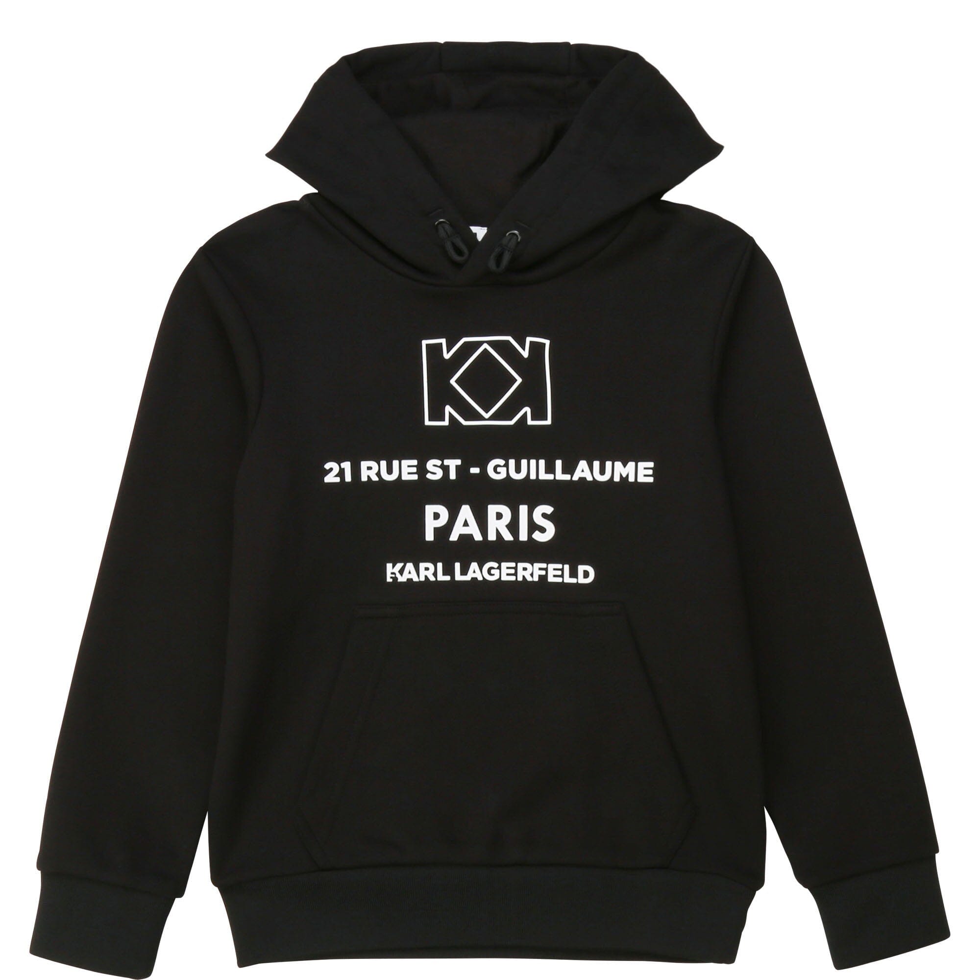 KARL LAGERFELD KIDS Hoodie schwarz French Terry Hoodie Karl Lagerfeld