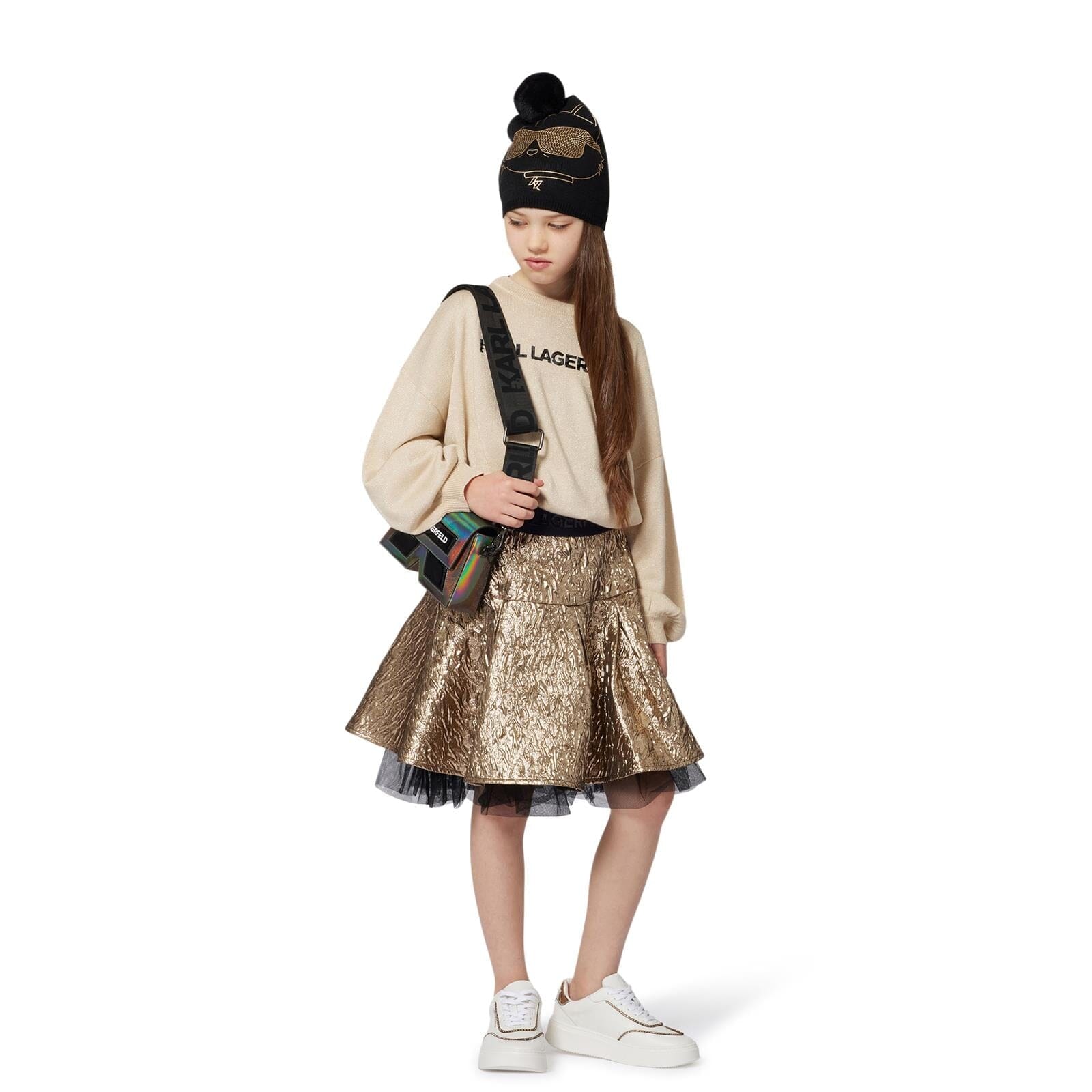 KARL LAGERFELD KIDS IKON K Handtasche – Schwarz Tasche Karl Lagerfeld