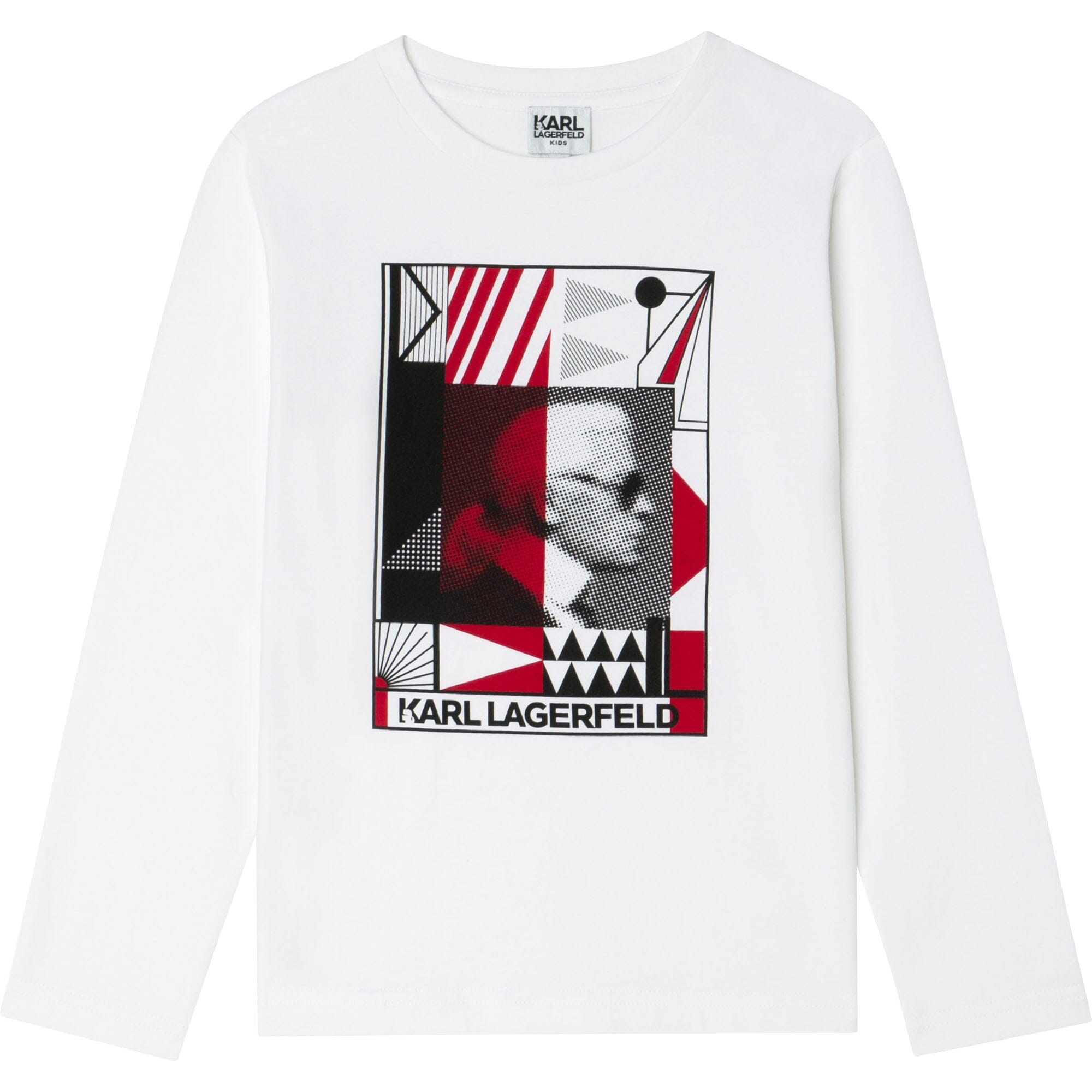 KARL LAGERFELD KIDS Longsleeve Karl Lagerfeld mit geometrischen Formen Langarmshirt Karl Lagerfeld