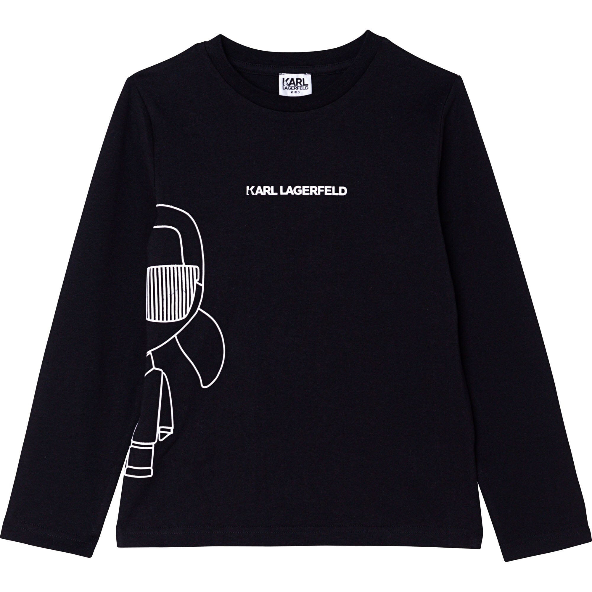 KARL LAGERFELD KIDS Longsleeve schwarz iconic mit Karl Print Langarmshirt Karl Lagerfeld