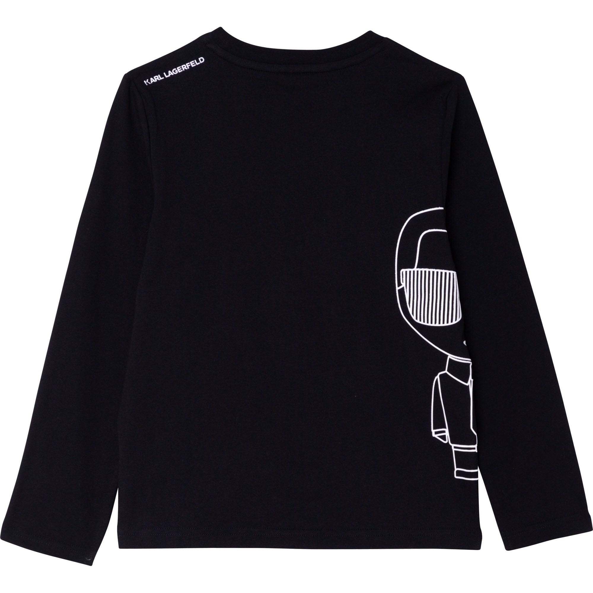 KARL LAGERFELD KIDS Longsleeve schwarz iconic mit Karl Print Langarmshirt Karl Lagerfeld