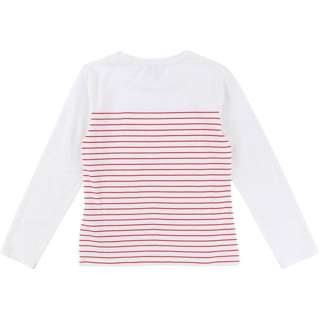 KARL LAGERFELD KIDS Longsleeve gestreift Katze Langarmshirt Karl Lagerfeld