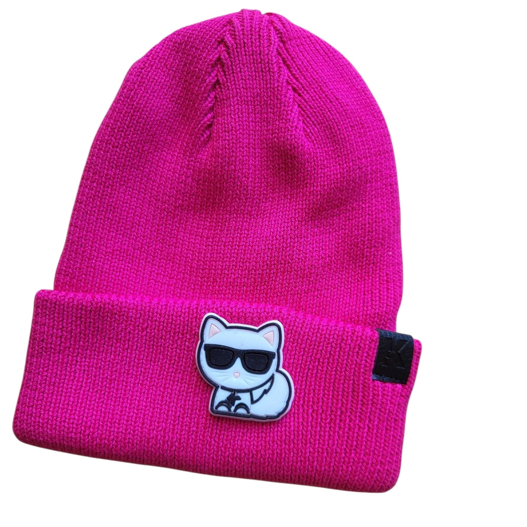Karl Lagerfeld Kids Mütze mit Katze Choupette pink Mütze Karl Lagerfeld