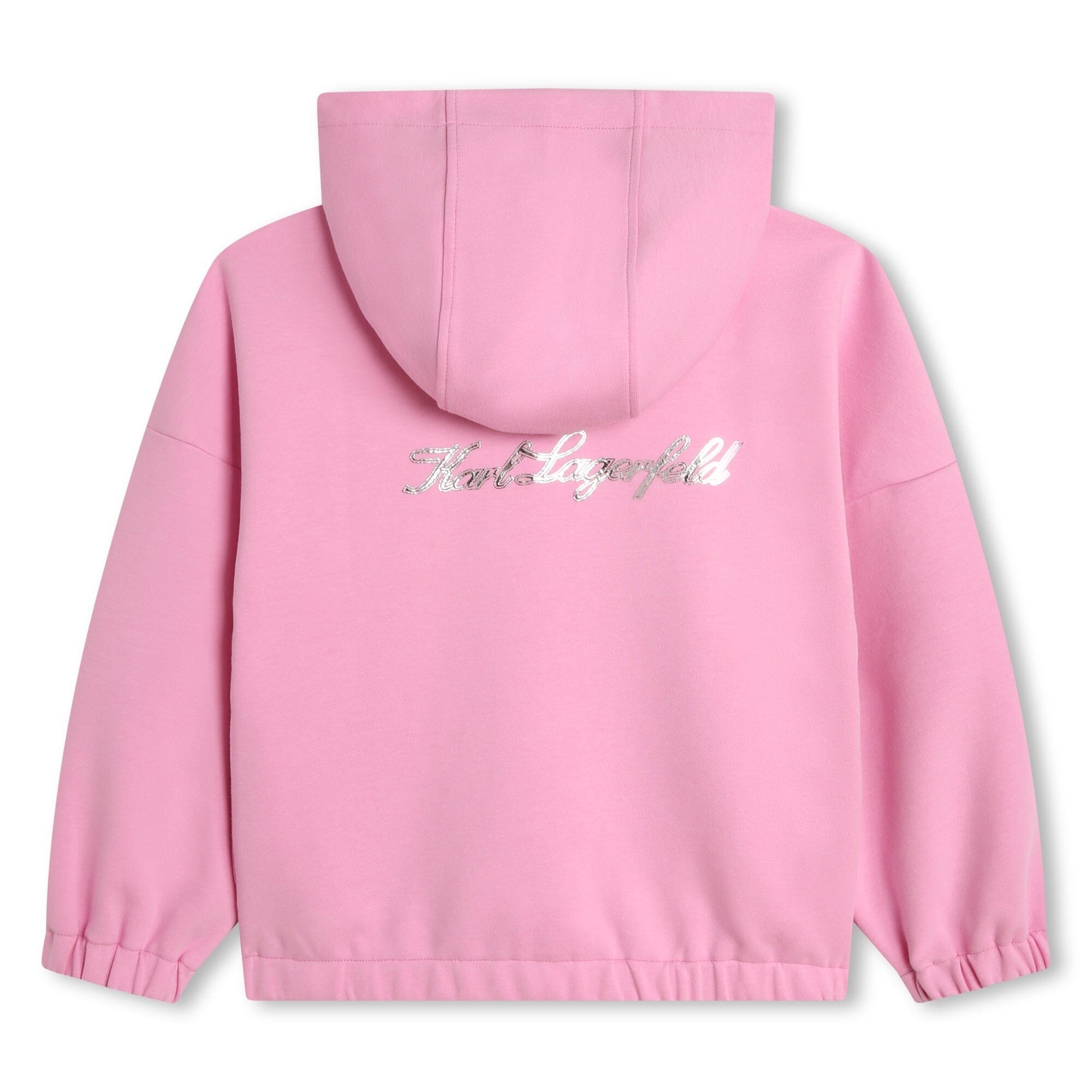 KARL LAGERFELD KIDS Hoodie rosa Logo Pailletten Hoodie Karl Lagerfeld