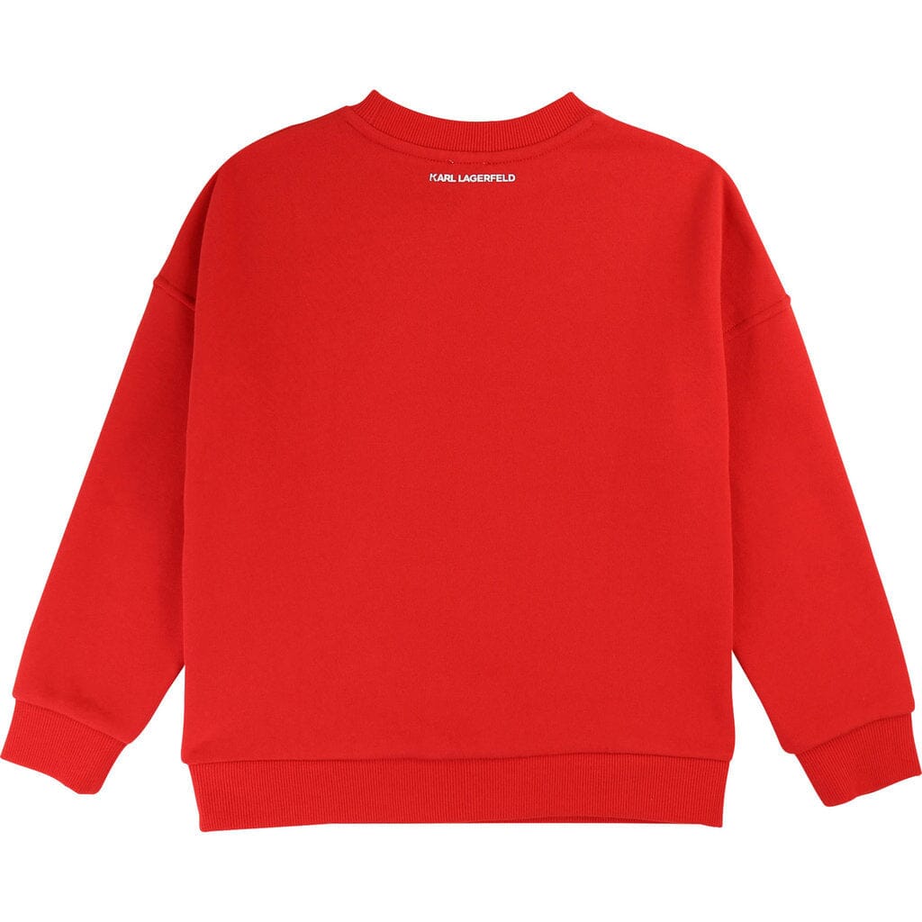 KARL LAGERFELD KIDS Sweatshirt Choupette bad boy rot Sweatshirt Karl Lagerfeld