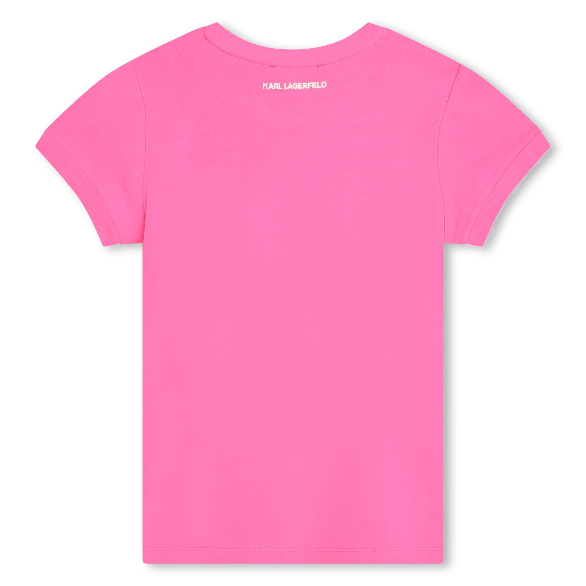 KARL LAGERFELD Kids T-Shirtmit Choupette-Print rosa T-Shirt Karl Lagerfeld