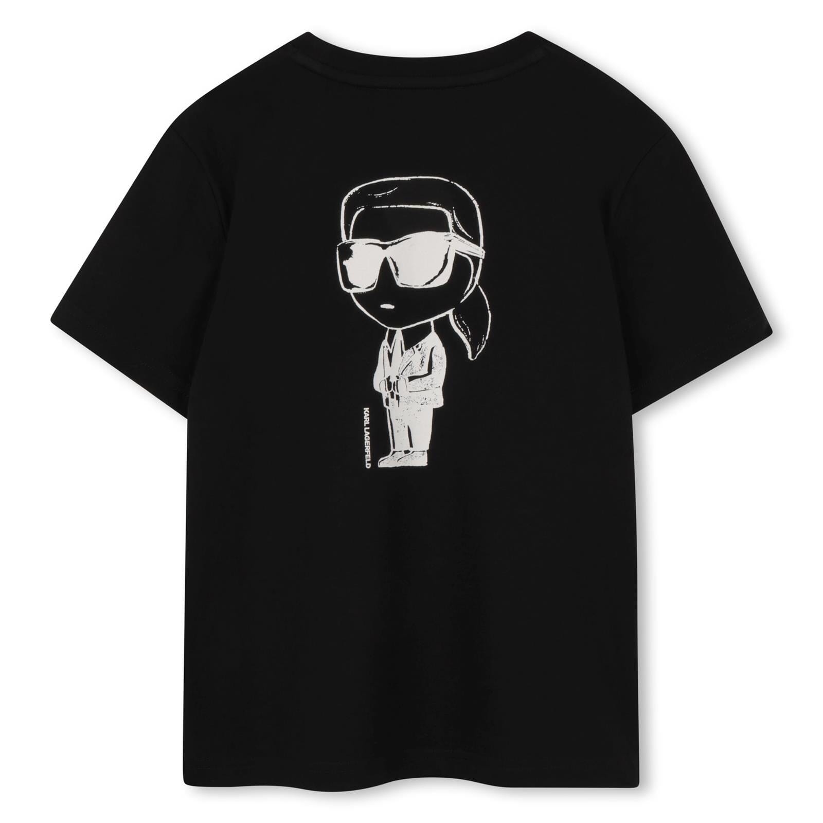 KARL LAGERFELD KIDS T-Shirt mit Rückenprint NEW IKONS in Schwarz T-Shirt Karl Lagerfeld