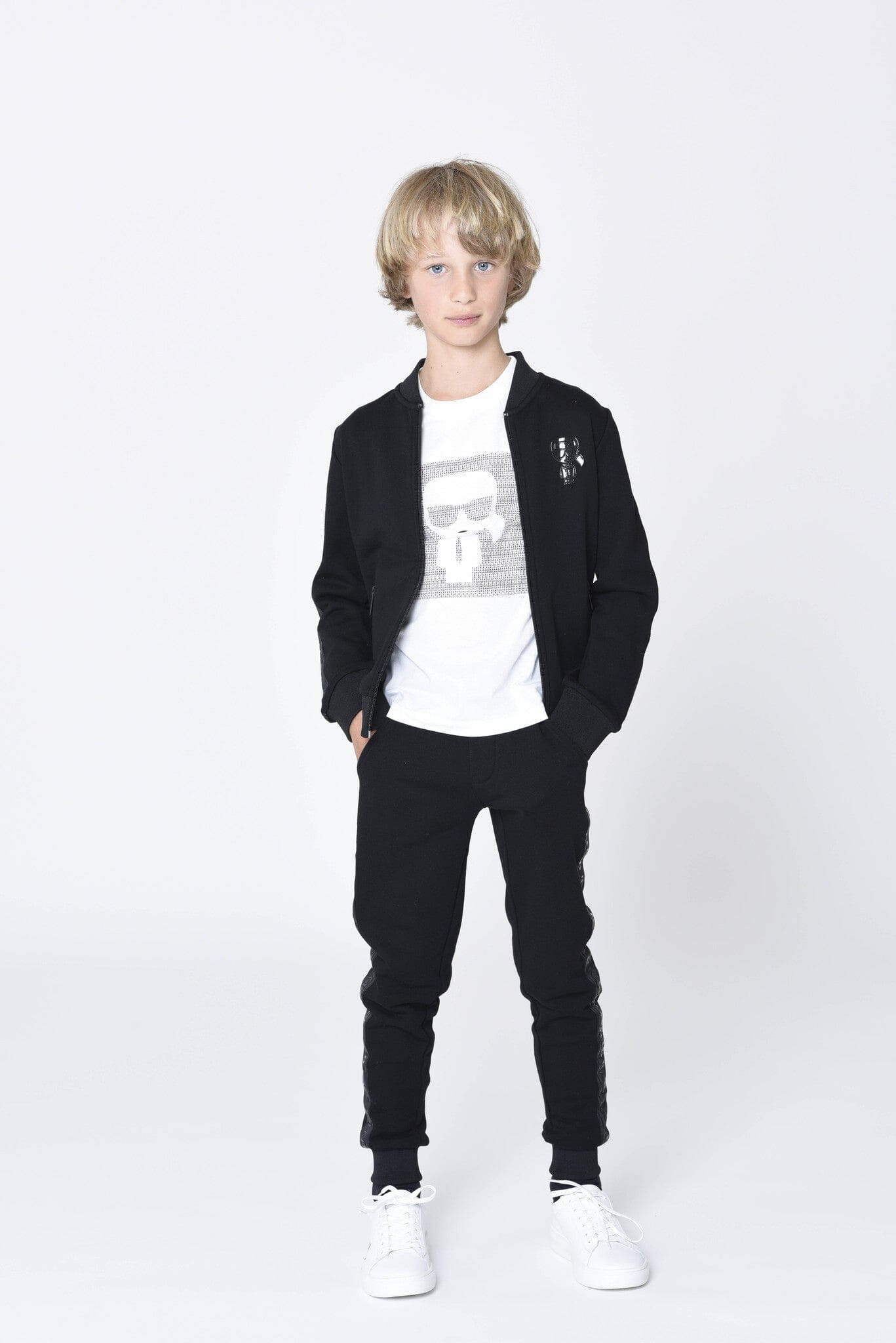 KARL LAGERFELD KIDS T-Shirt weiß ikonisch T-Shirt Karl Lagerfeld