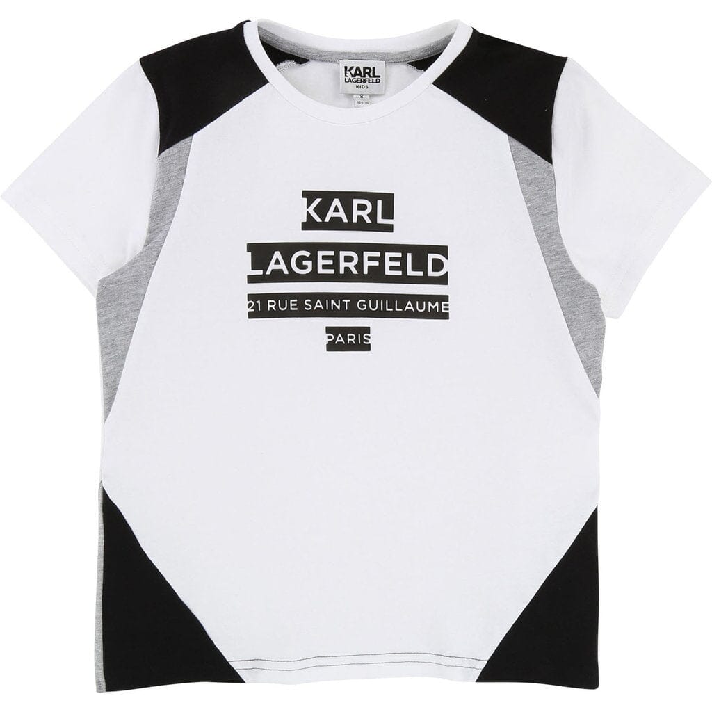 KARL LAGERFELD KIDS T-Shirt weiß grau schwarz T-Shirt Karl Lagerfeld