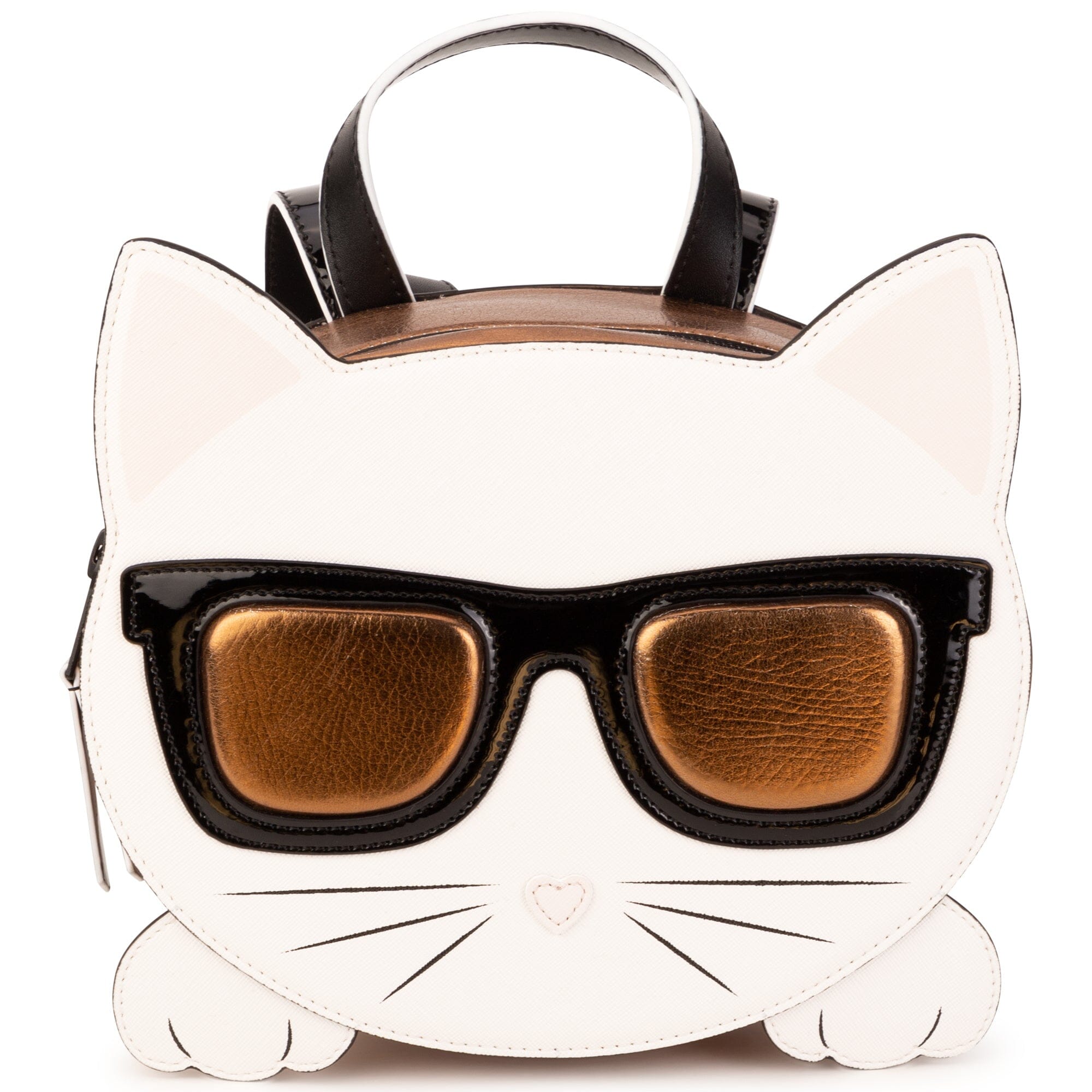 KARL LAGERFELD KIDS Rucksack Katze Choupette weiß bronze Tasche Karl Lagerfeld