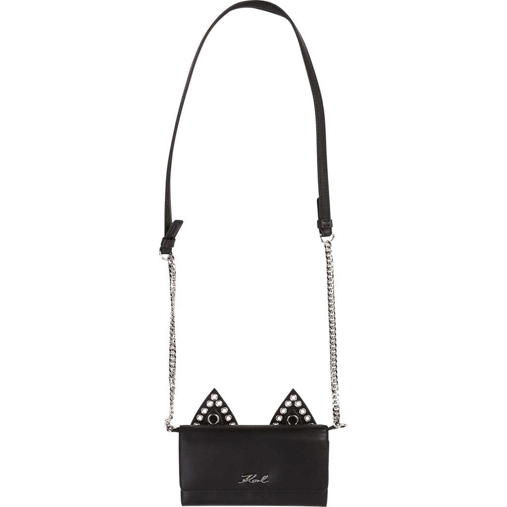 KARL LAGERFELD KIDS Umhängetasche Choupette schwarz Nieten Umhängetaschen Karl Lagerfeld
