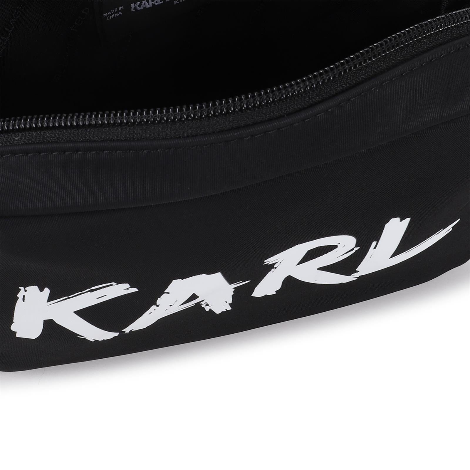 KARL LAGERFELD KIDS Umhängetasche schwarz mit Logo Print Umhängetaschen Karl Lagerfeld
