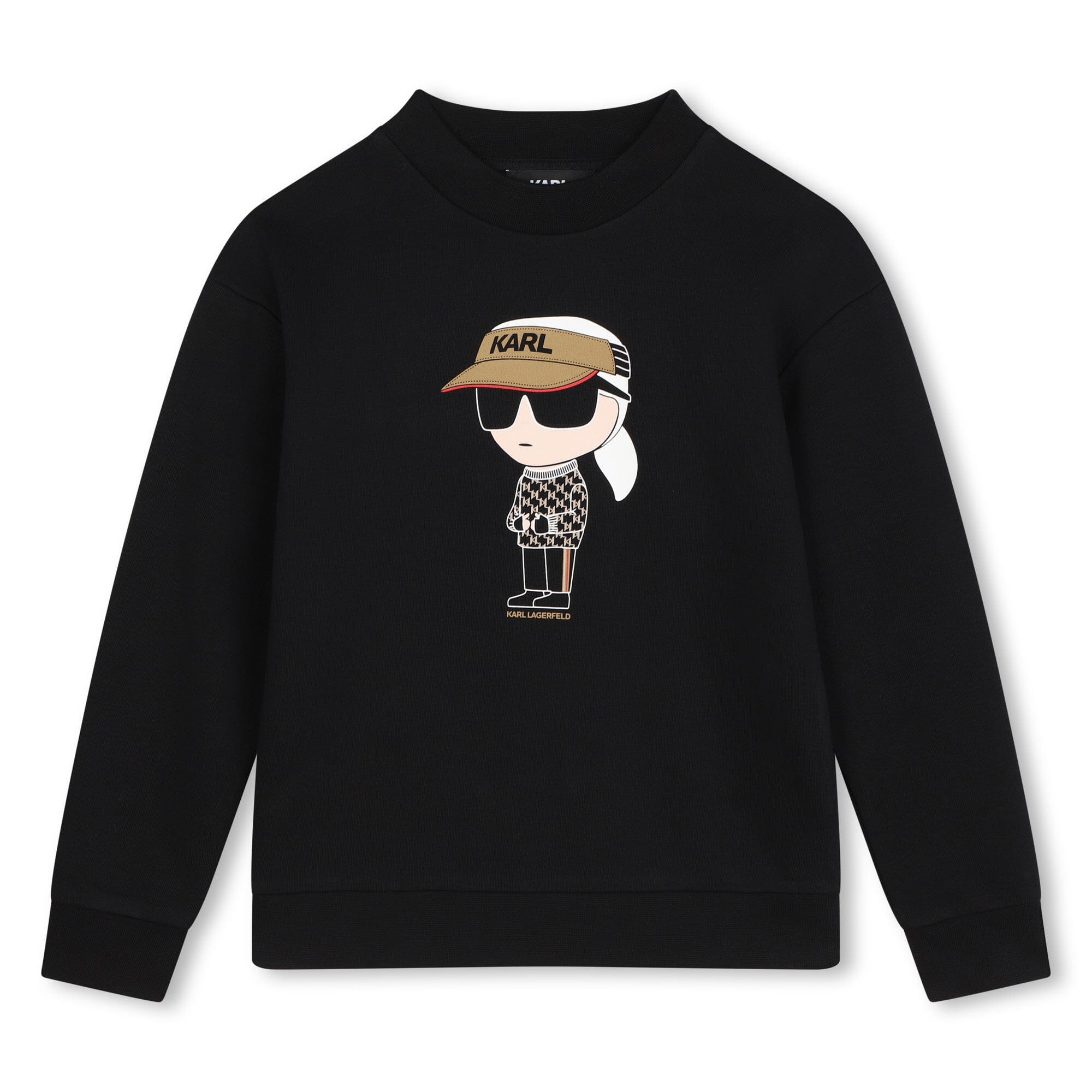 KARL LAGERFELD KIDS Sweatshirt schwarz Karl ikonik Print Sweatshirt Karl Lagerfeld