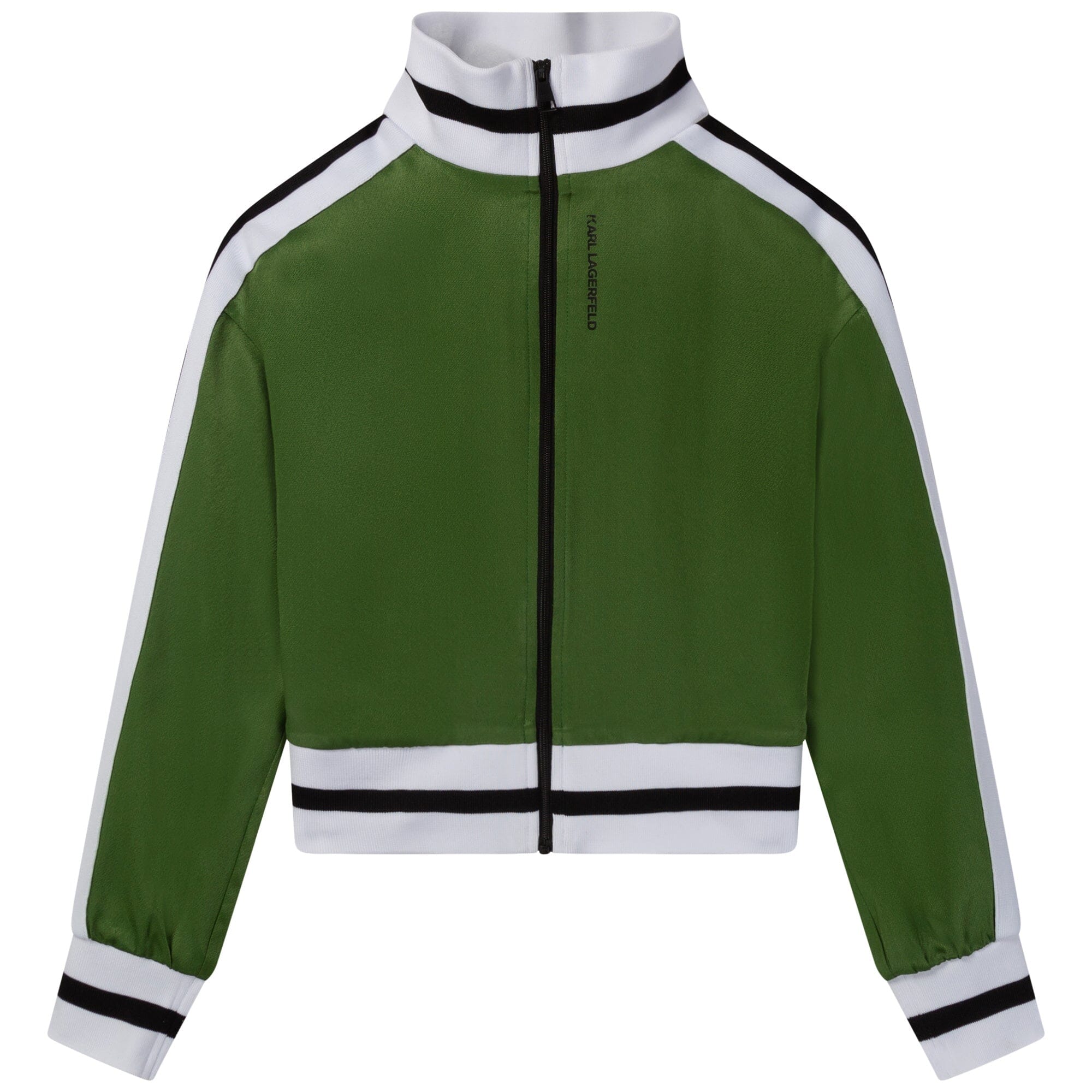 KARL LAGERFELD KIDS Trainingsjacke in Olive Größe 8-16 Jahre Jacke Karl Lagerfeld