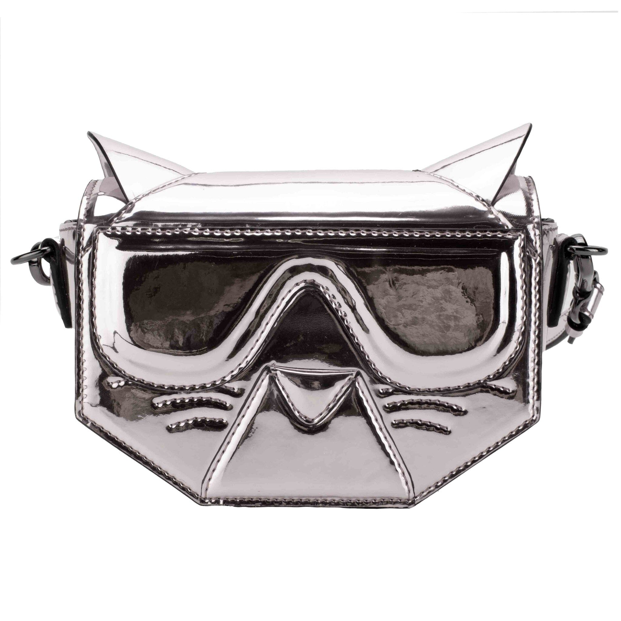 KARL LAGERFELD KIDS Tasche Choupette silber Lack Tasche Karl Lagerfeld