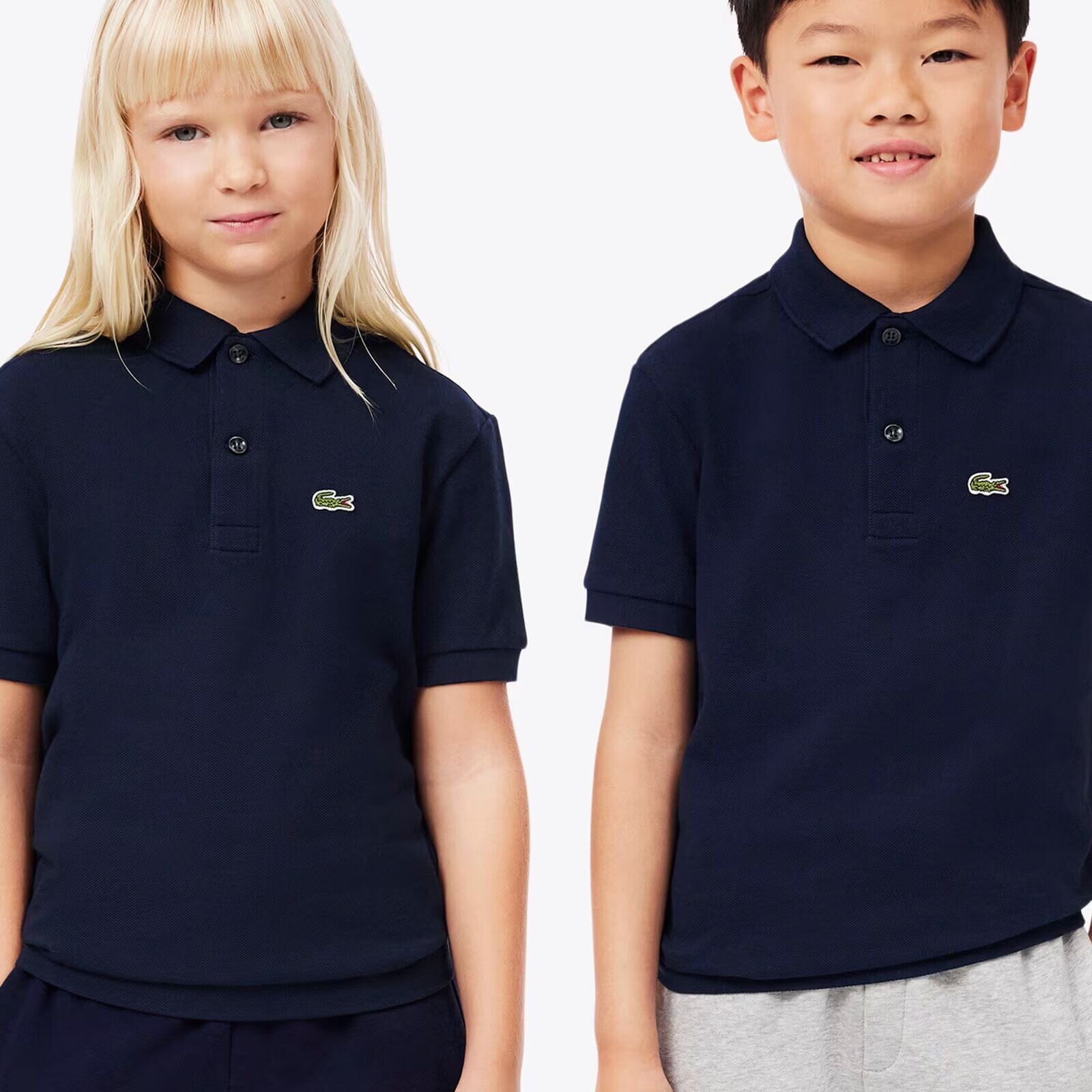 Lacoste Jungen-Poloshirt aus Petit Piqué – Blau T-Shirt Lacoste