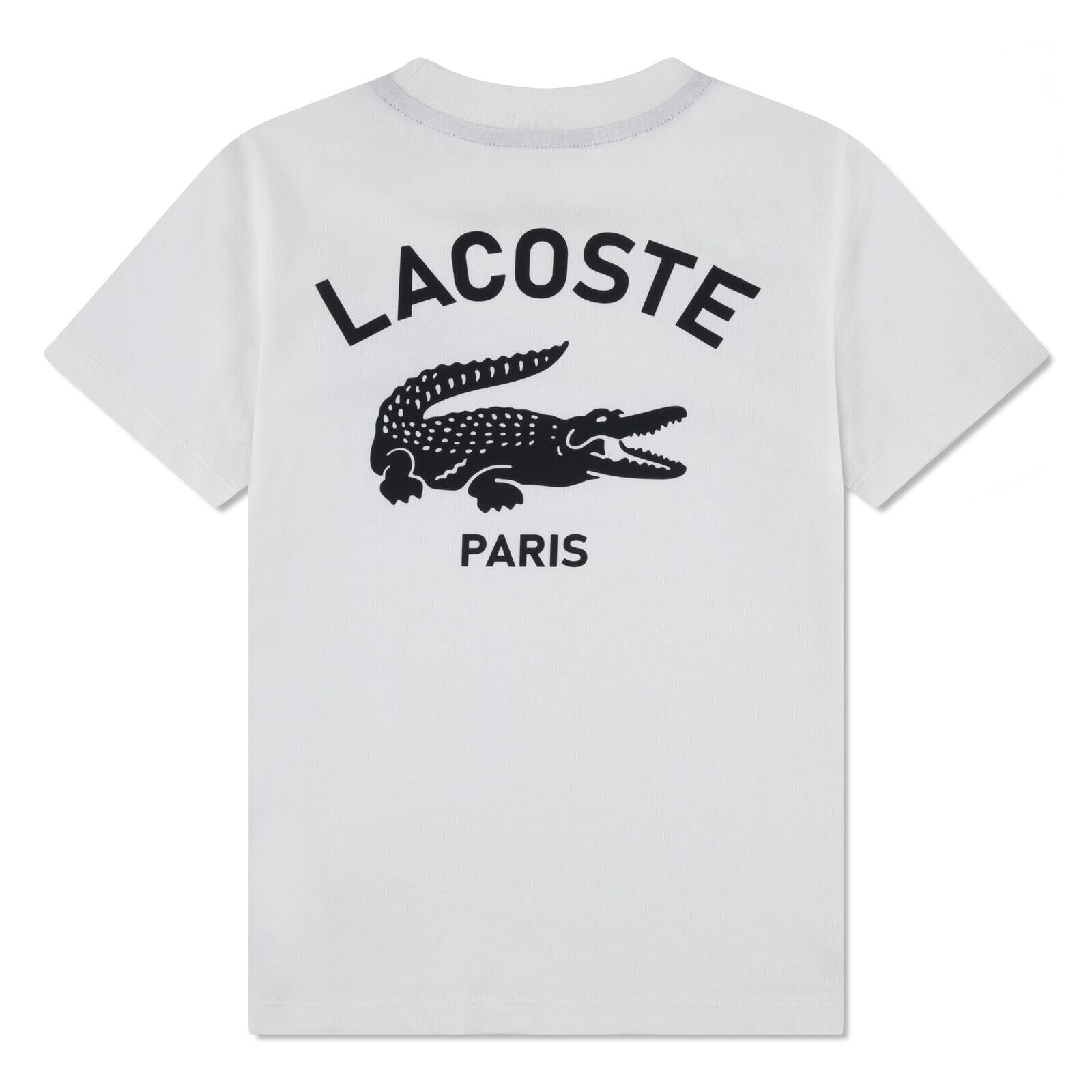 Lacoste Jungen-T-Shirt „LACOSTE PARIS“ mit Print – Weiß T-Shirt Lacoste