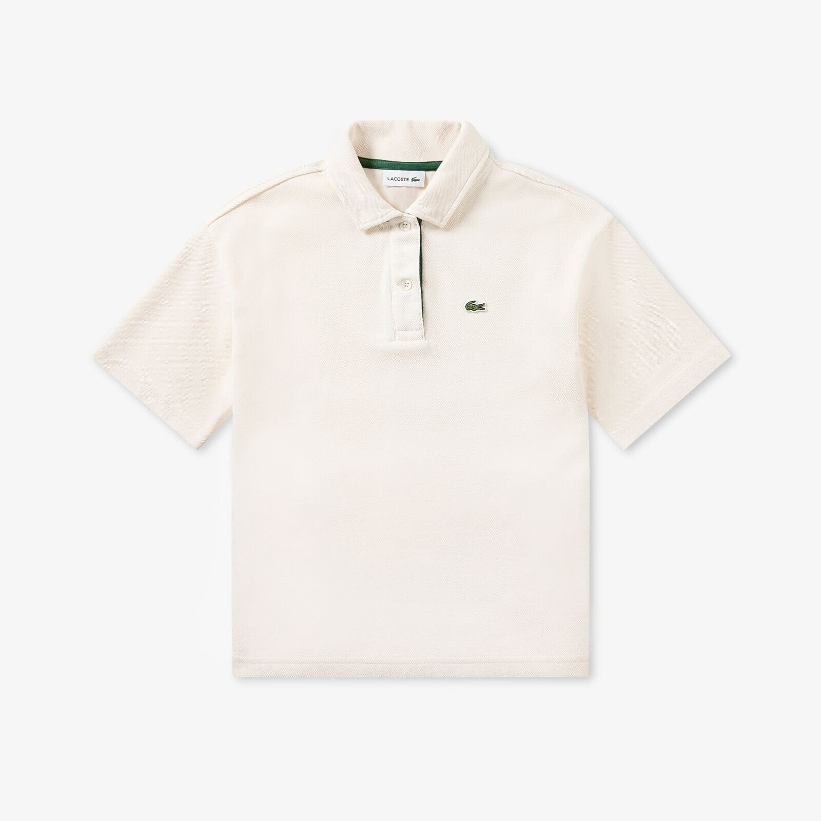 Lacoste Kids Polo – Oversized, Creme T-Shirt Lacoste 8 Jahre (122-128)