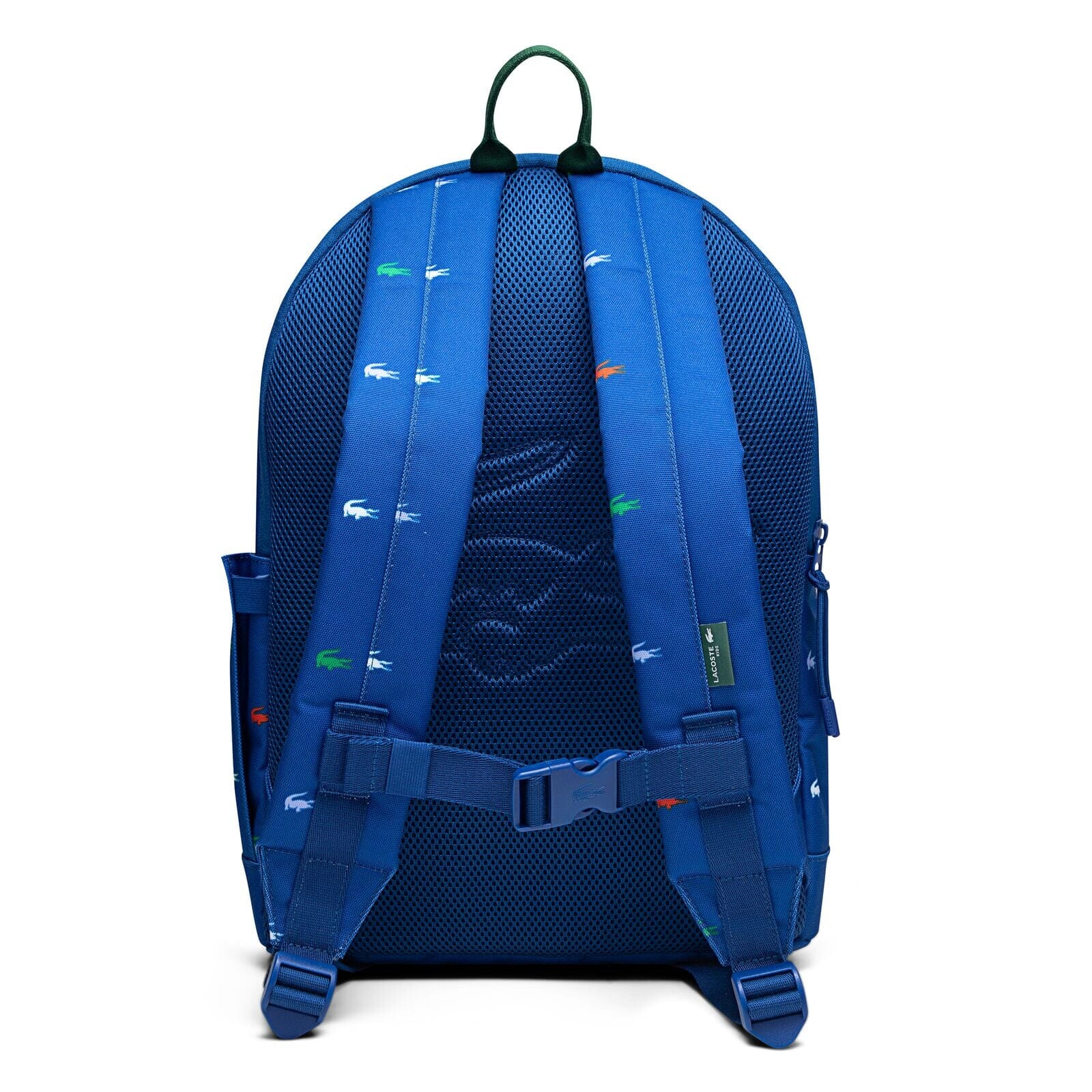 LACOSTE Kids Rucksack Blau mit allover Krokodil - Print 43cm x 31cm x 15cm Rucksäcke Lacoste