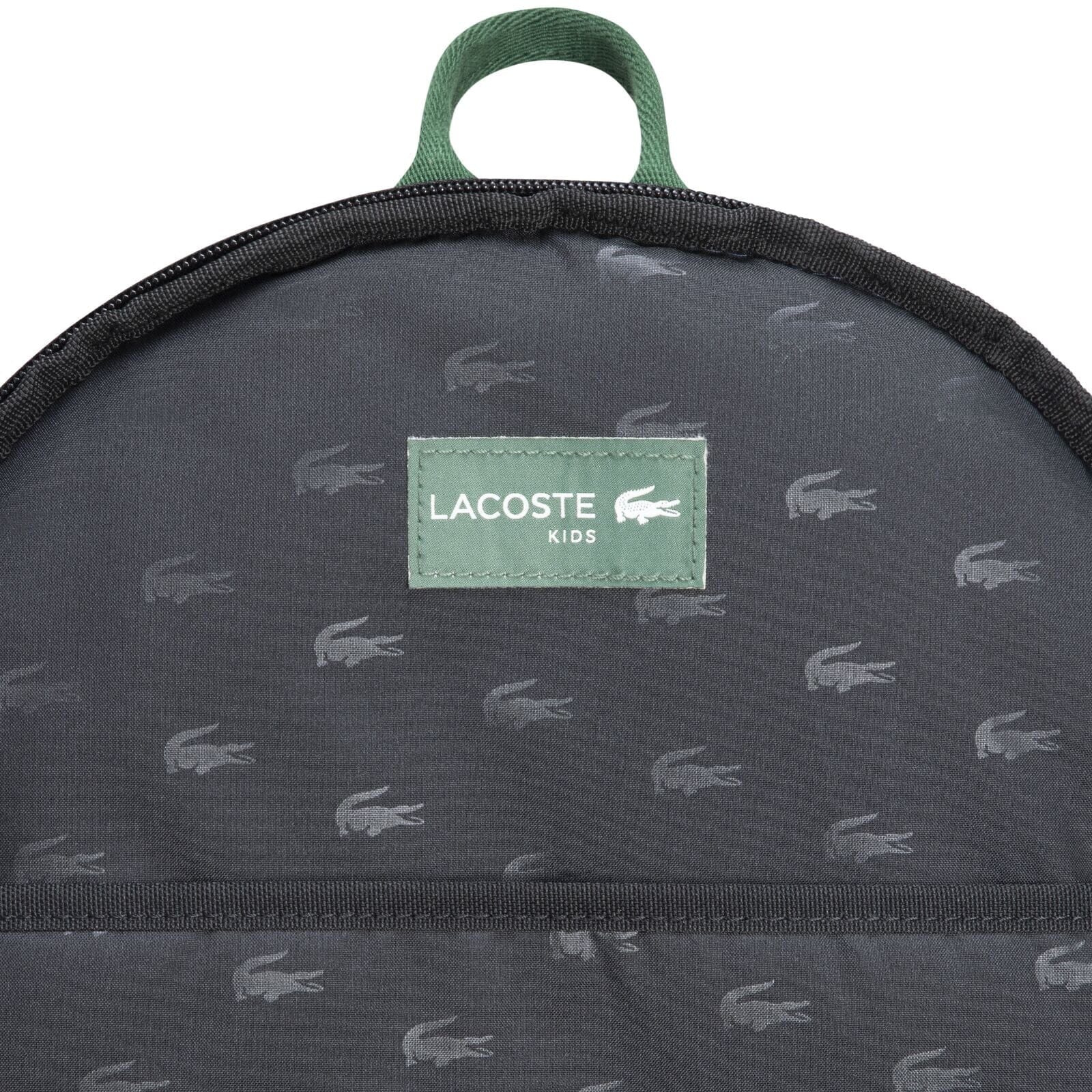 Lacoste Kids Rucksack marine mit lustigem Krokodil-Print Rucksäcke Lacoste