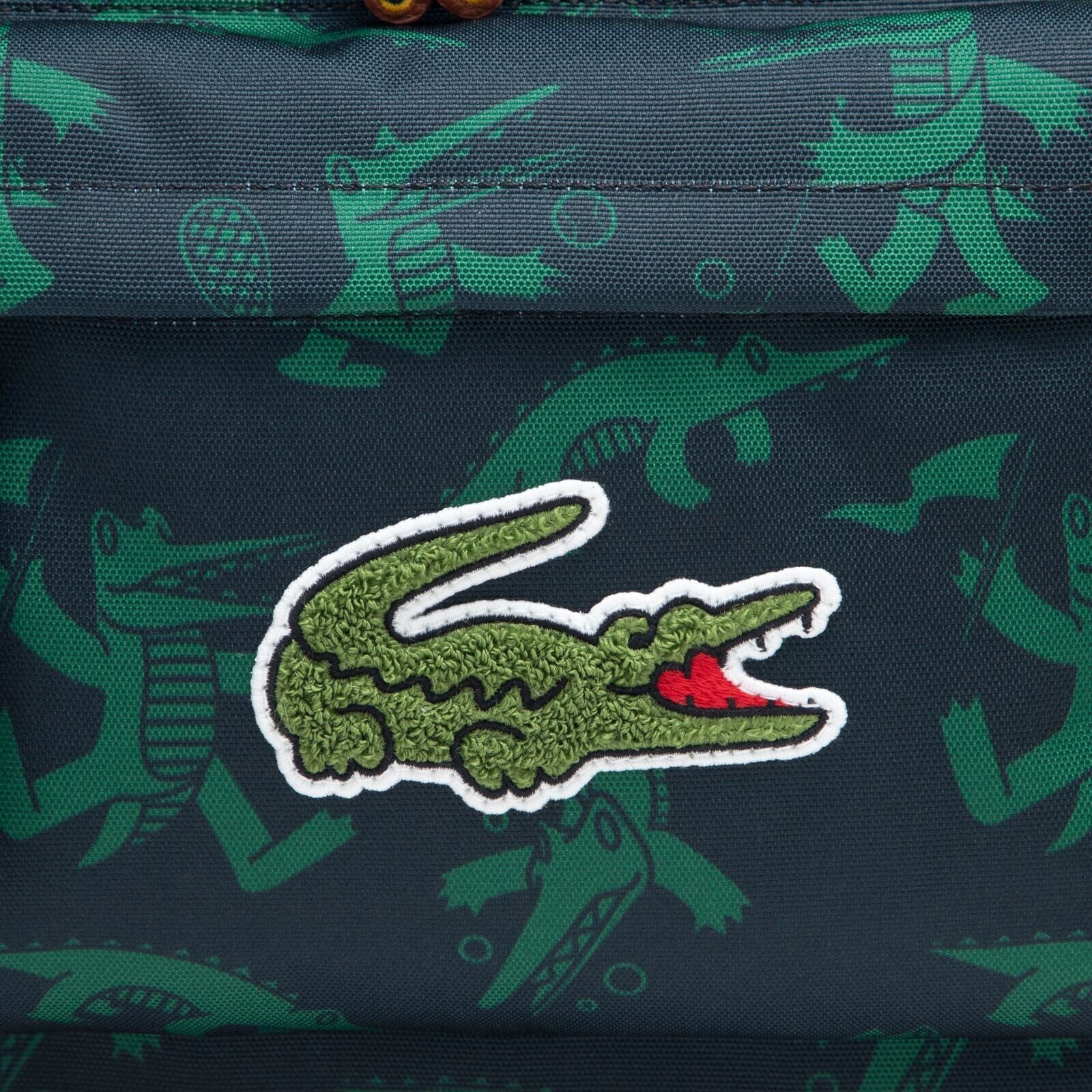 Lacoste Kids Rucksack mit Krokodil-Print & flauschigem Logo Rucksäcke Lacoste