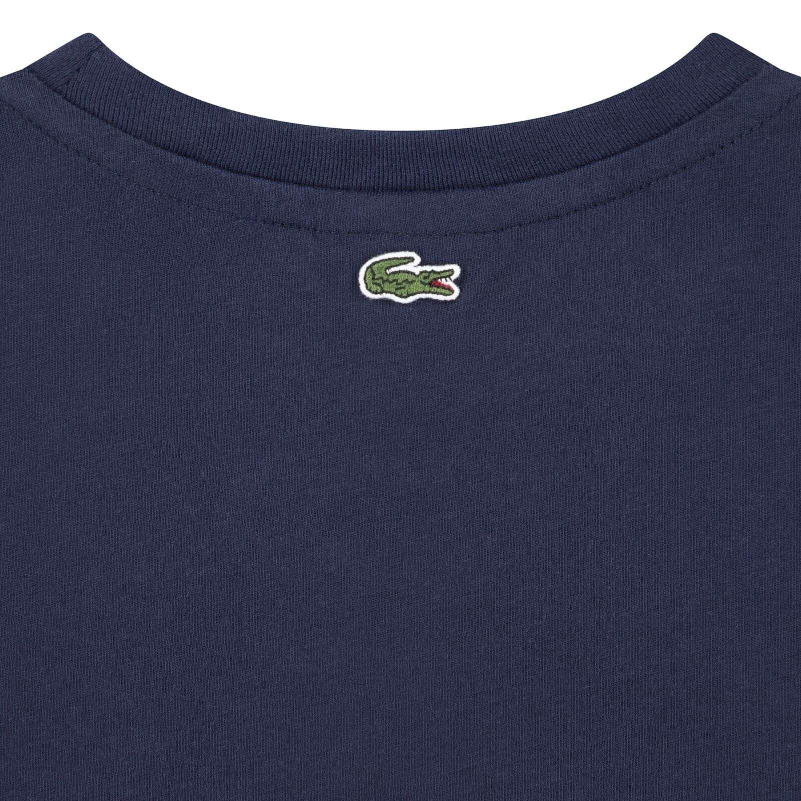 LACOSTE Kids T-Shirt „Big Croc“ – Blau T-Shirt Lacoste