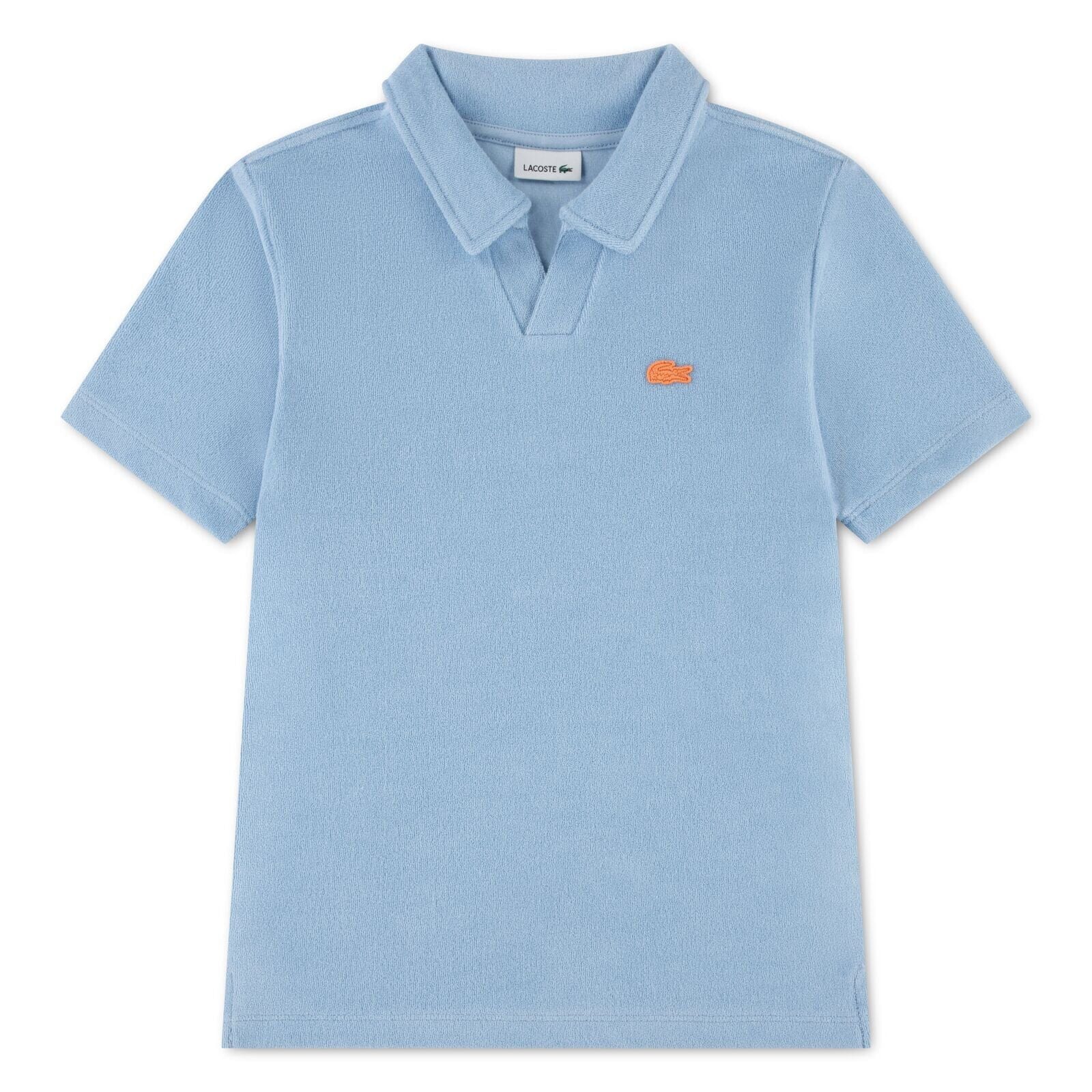 Lacoste Kids Terry Polohemd aus Frottee – Hellblau T-Shirt Lacoste 4 Jahre (98-104)
