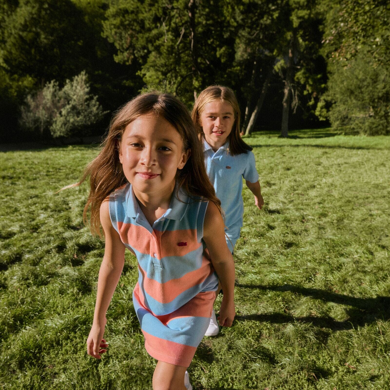 Lacoste Kids Terry Polohemd aus Frottee – Hellblau T-Shirt Lacoste