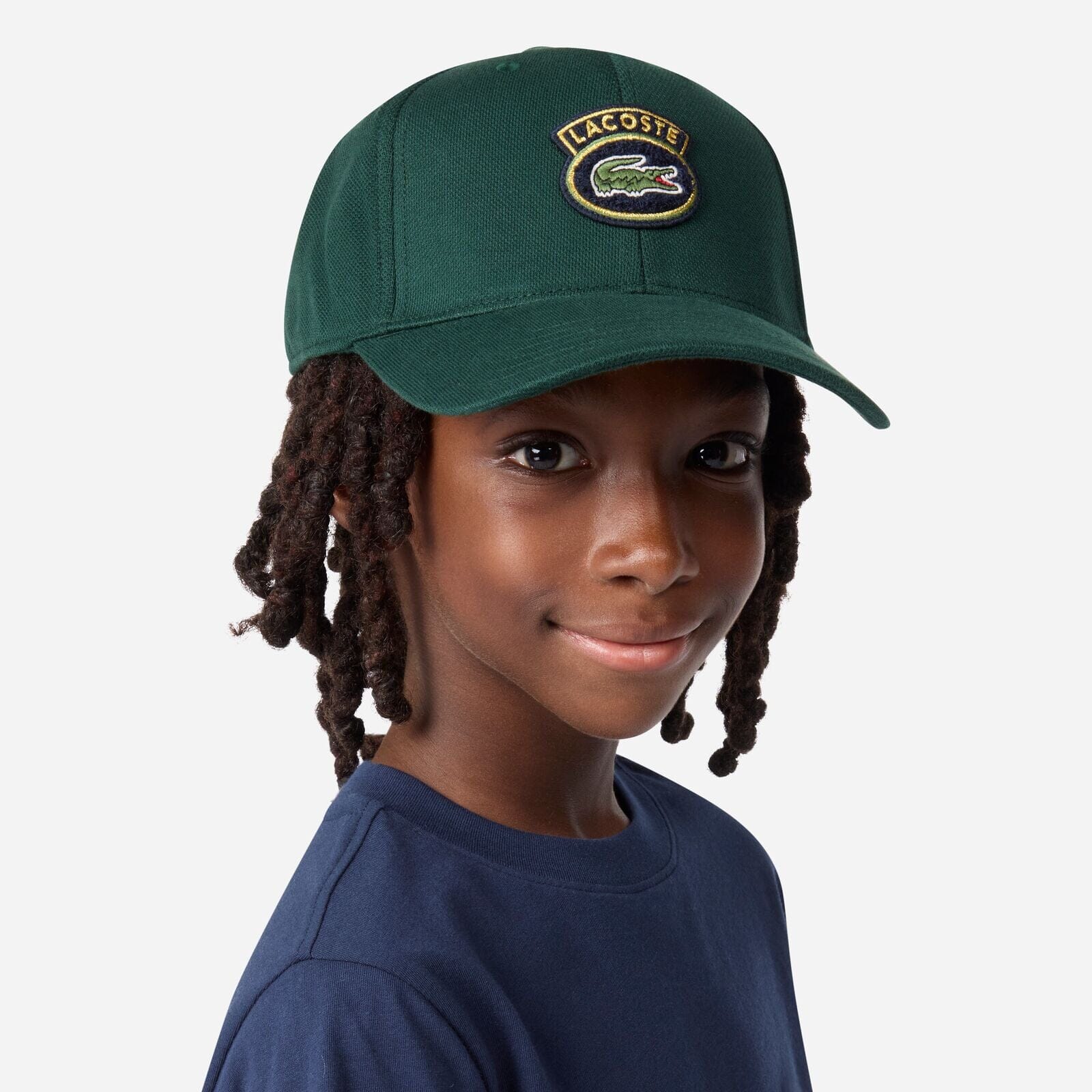 Lacoste Kinder Cap grün Sinople mit Krokodil-Badge Cap Lacoste