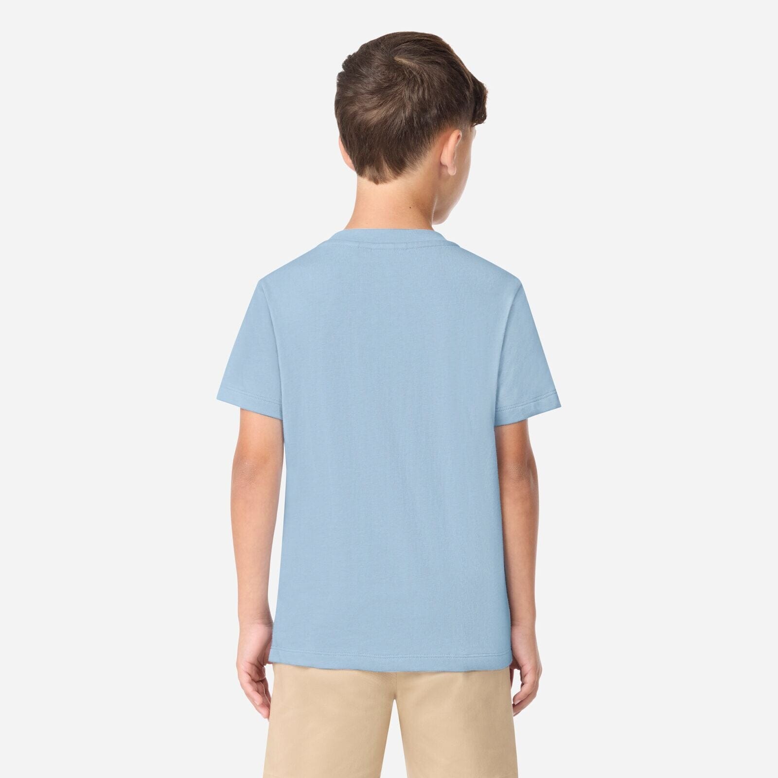 Lacoste Kinder T-Shirt – Applique-Print hellblau CHAMBRAY T-Shirt Lacoste