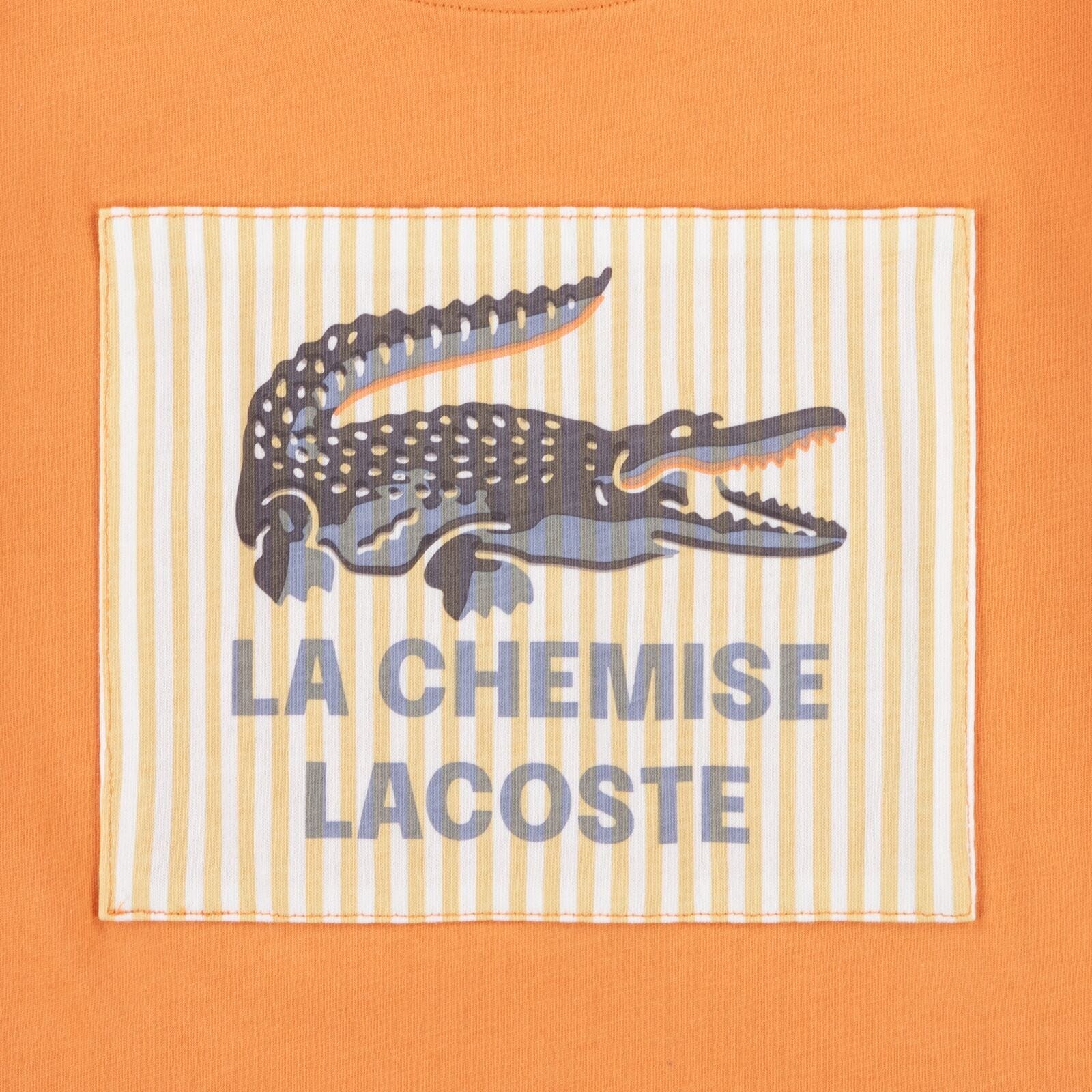 Lacoste Kinder T-Shirt – Applique-Print Orange T-Shirt Lacoste