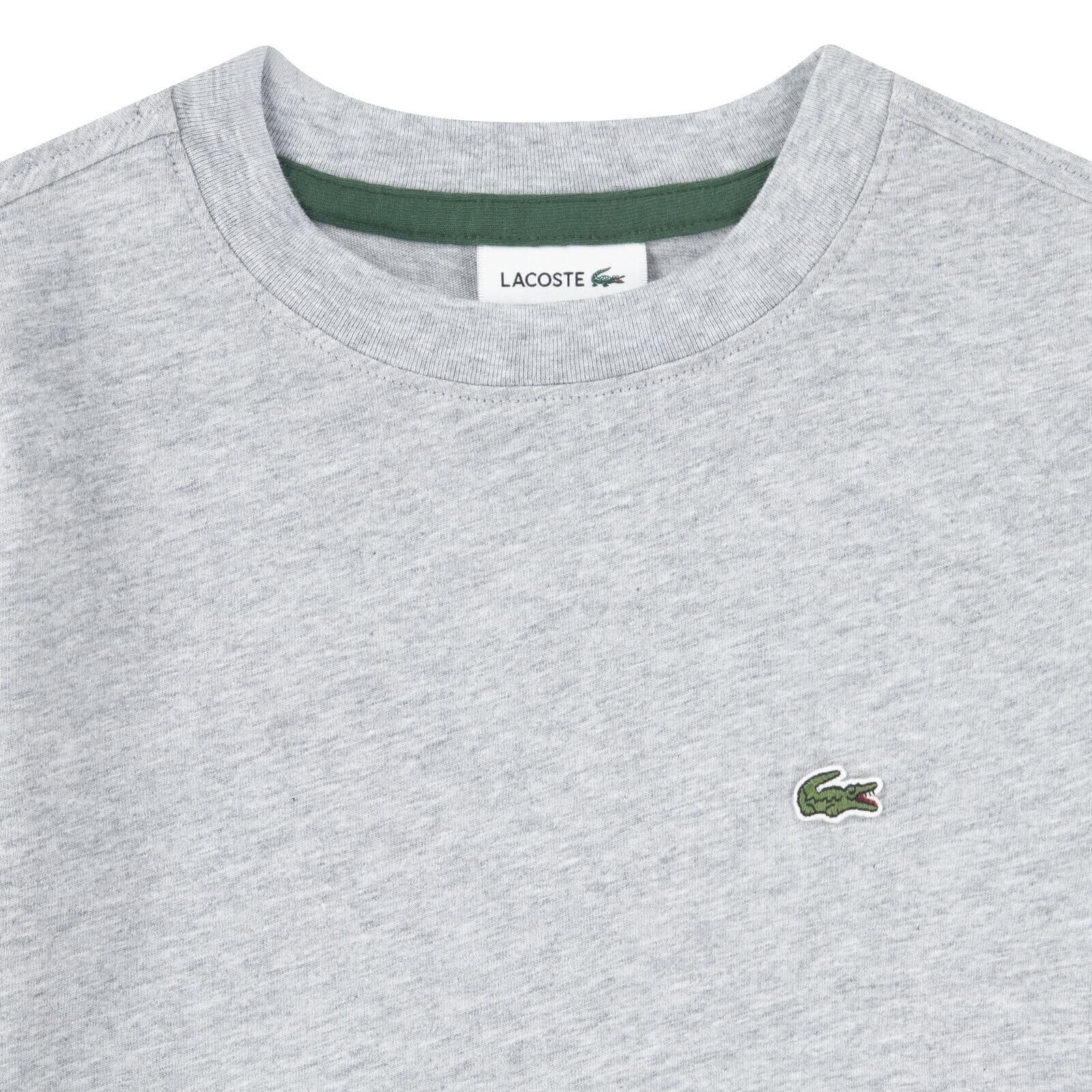 Lacoste Kinder-T-Shirt mit Krokodil – Heidekraut Grau T-Shirt Lacoste