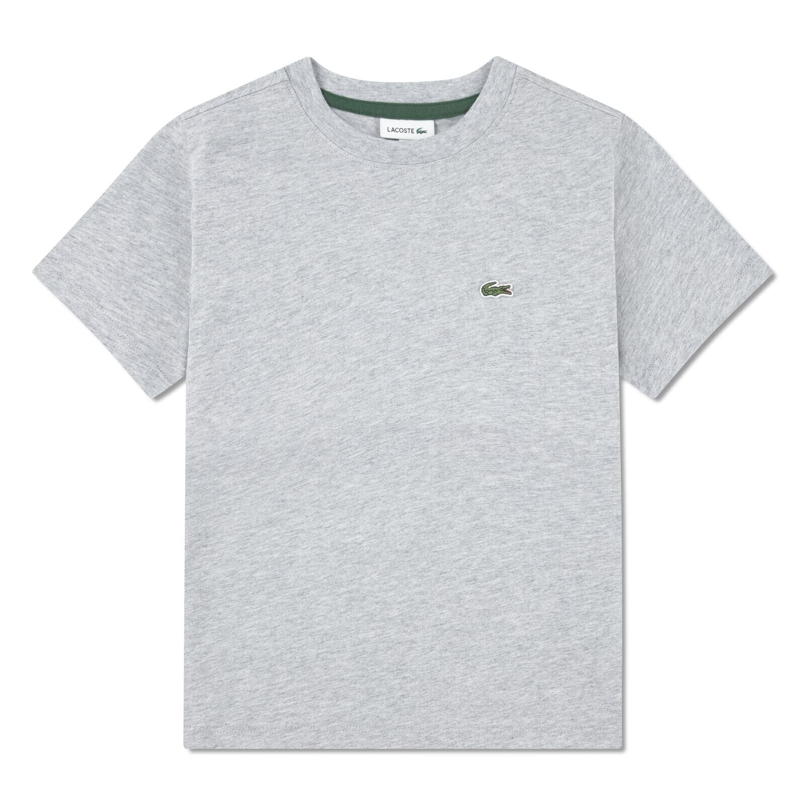 Lacoste Kinder-T-Shirt mit Krokodil – Heidekraut Grau T-Shirt Lacoste 8 Jahre (122-128)