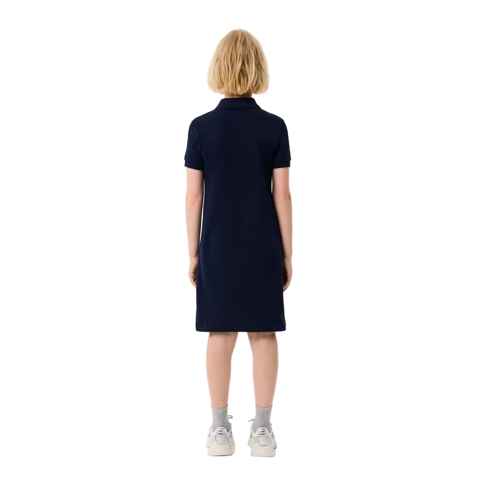 Lacoste Mädchen-Polokleid aus Petit Piqué – Marineblau Kleider Lacoste