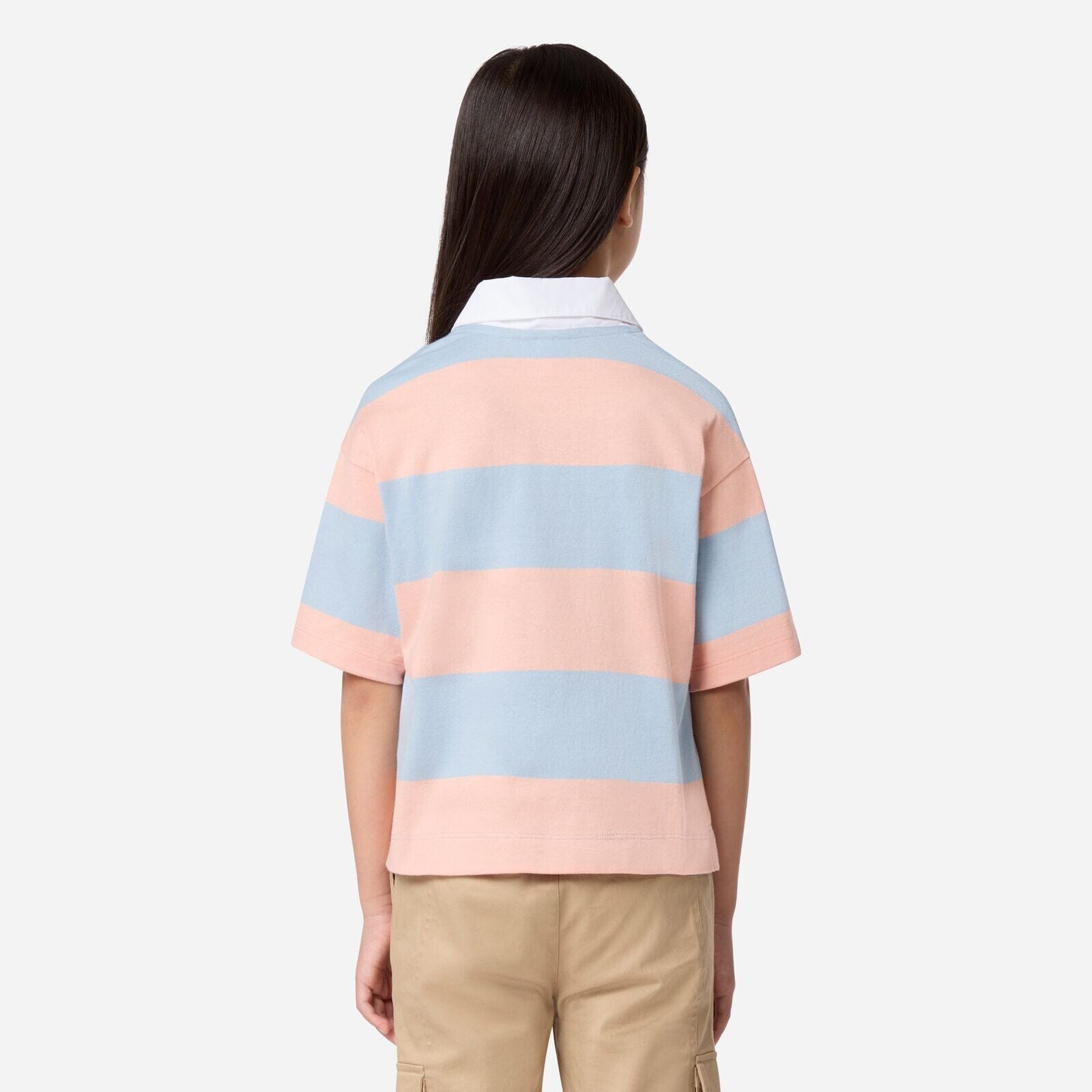 Lacoste Mädchen Rugby-Polohemd mit Blockstreifen MIAMI Poloshirt Lacoste