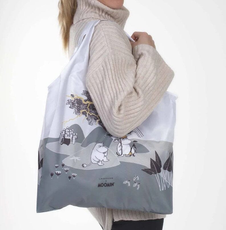 Lasessor Moomins on Island Shopping Bag Tasche grau waschbar Tasche Lassesor
