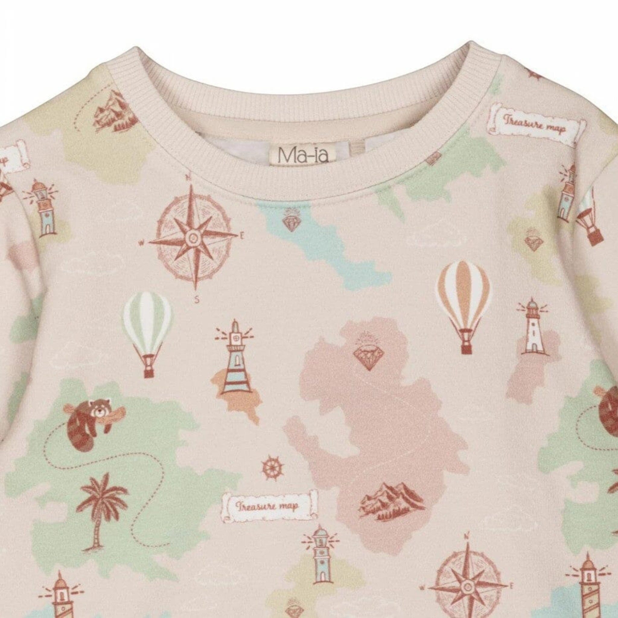 Ma-ia Family Sweatshirt „Route“ Beige Sweatshirt Moomin by Martinex