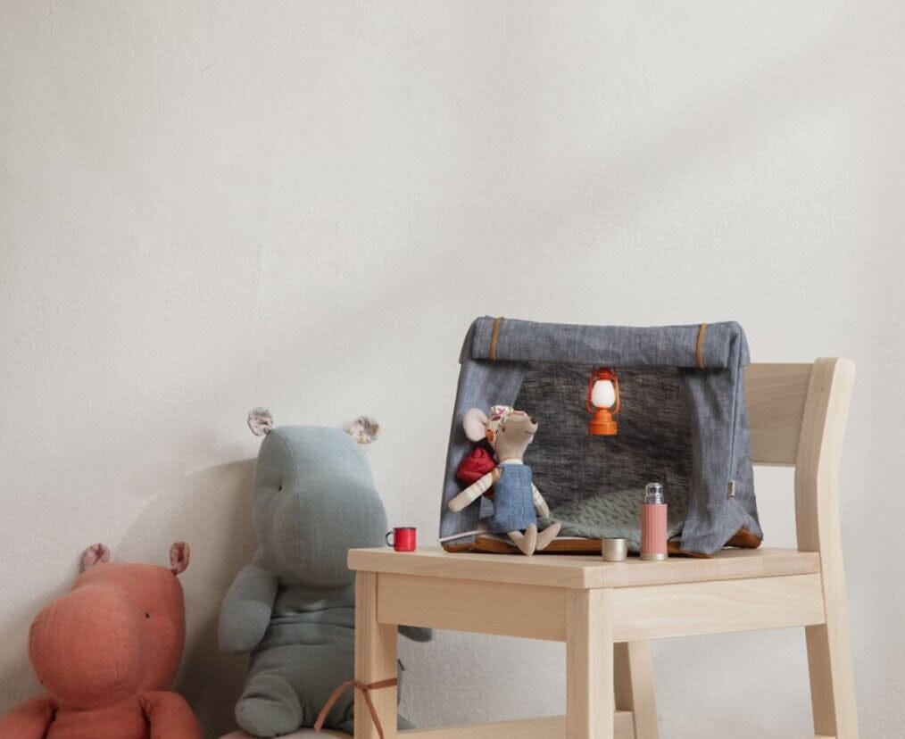 Maileg Camping Zelt Set für alle die Mäusefamilie Puppenmöbel und Zubehör Maileg