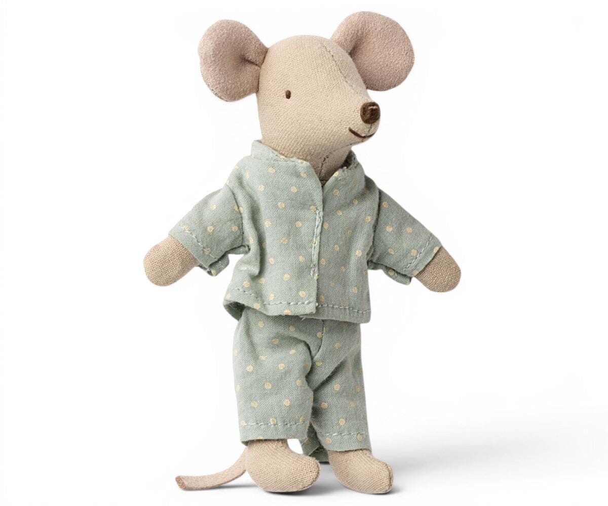 Maileg Kleiner Bruder Maus im Schlafgewand in Streichholzschachtel Kuscheltiere Maileg