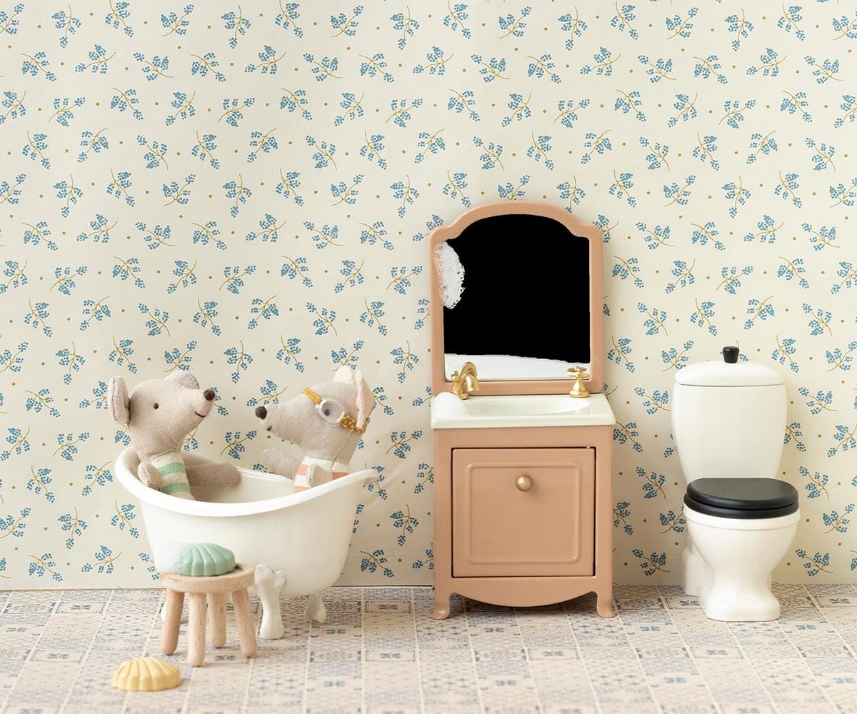 Maileg nostalgische Badewanne in Creme, 10cm Kuscheltiere Maileg