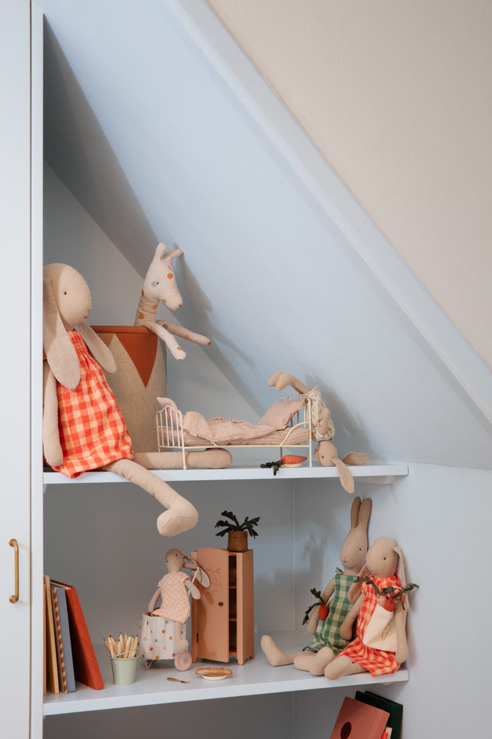 Maileg Giraffe aus Leinen Safari Friends gepunktet Kuscheltiere Maileg