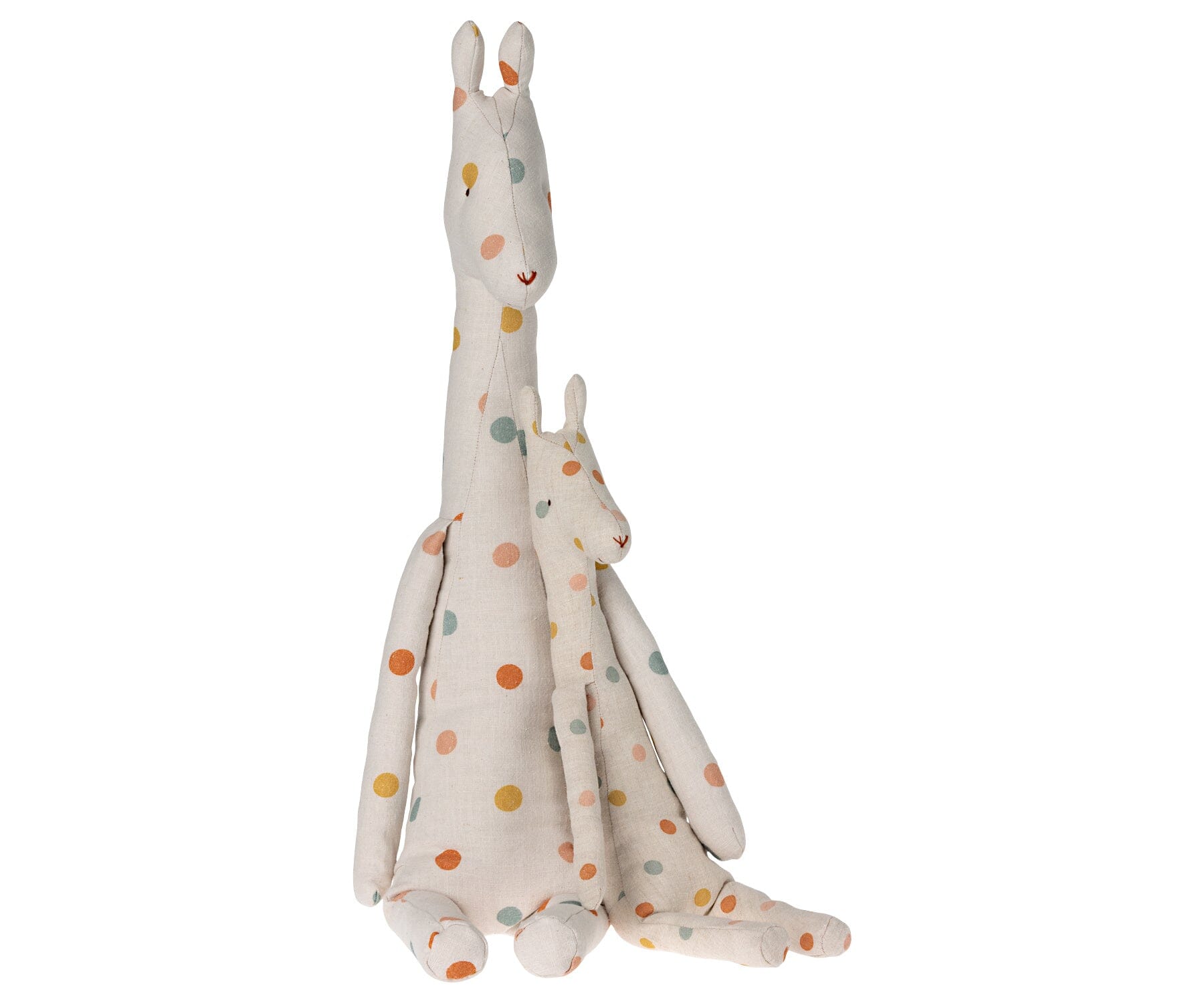 Maileg Giraffe aus Leinen Safari Friends gepunktet Kuscheltiere Maileg