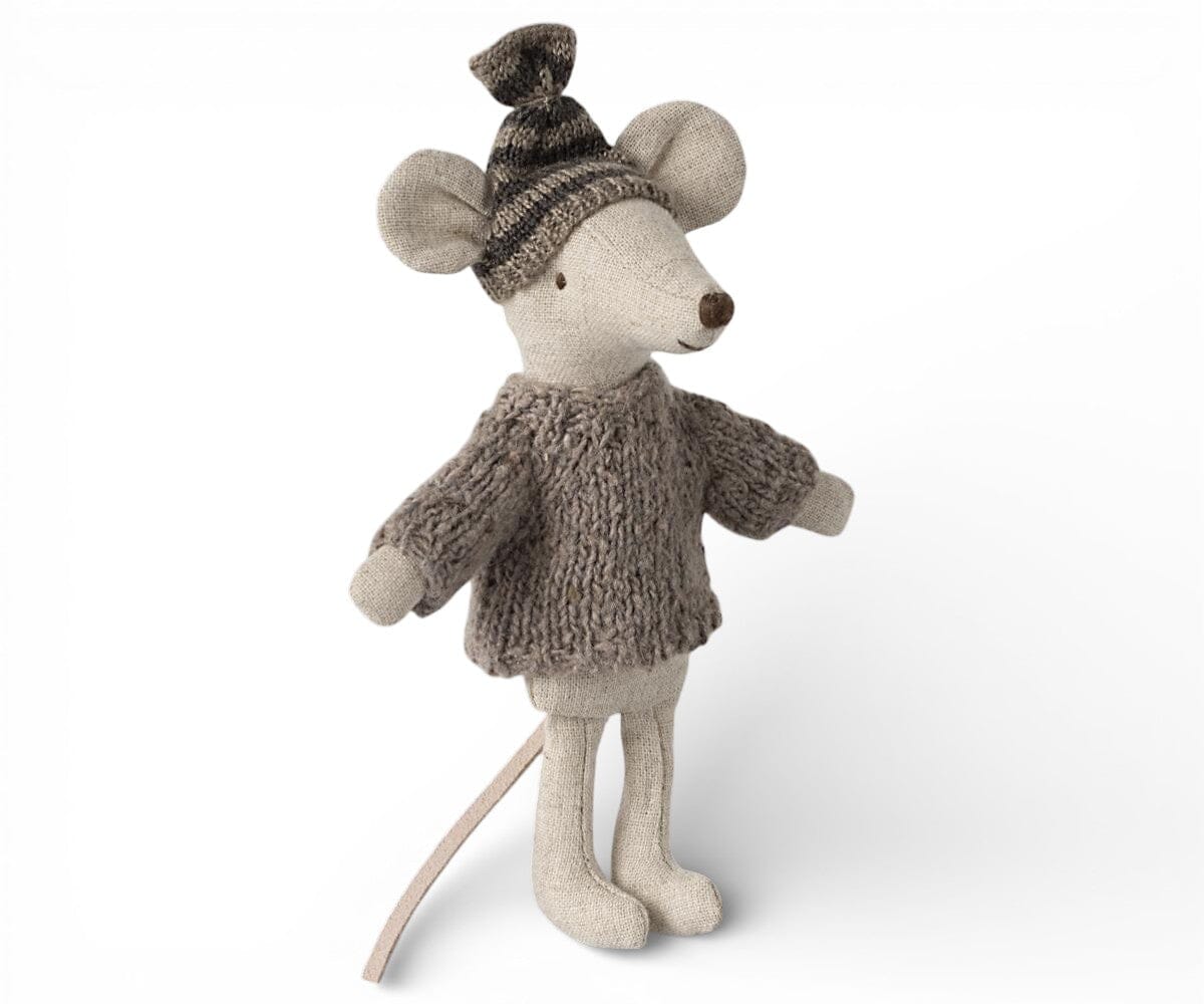 Maileg Strickpullover & Mütze – Outfit für Große Bruder Maus (passt auch Große Schwester) Kuscheltiere Maileg