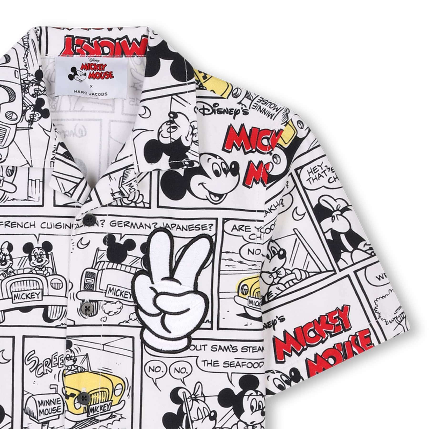 Marc Jacobs Kids Disney Hemd – Comic-Print & Peace-Zeichen, kurzarm Hemden MARC JACOBS