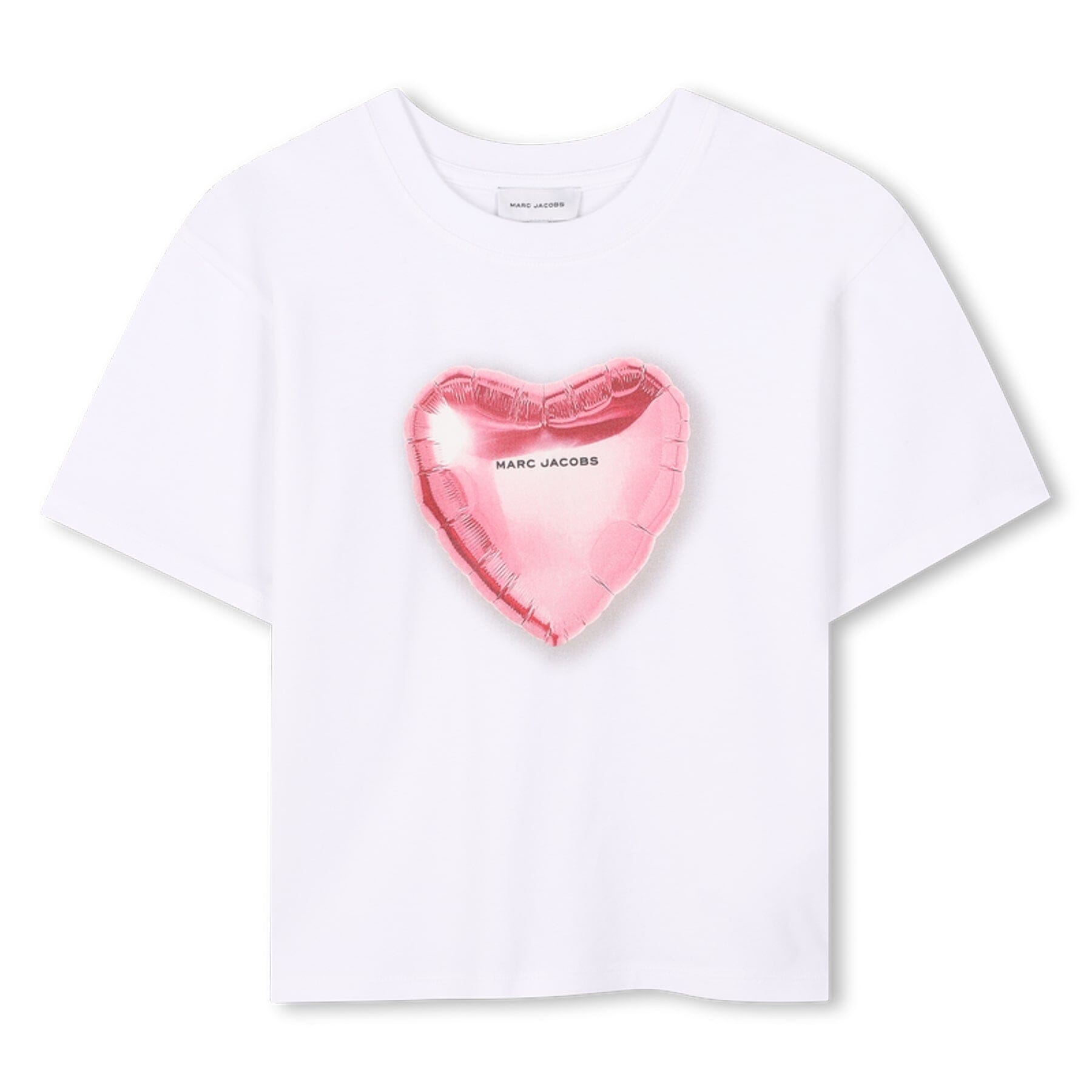 MARC JACOBS Kids T-Shirt mit Herzballon-Print – Weiß, kurzarm T-Shirt The Marc Jacobs