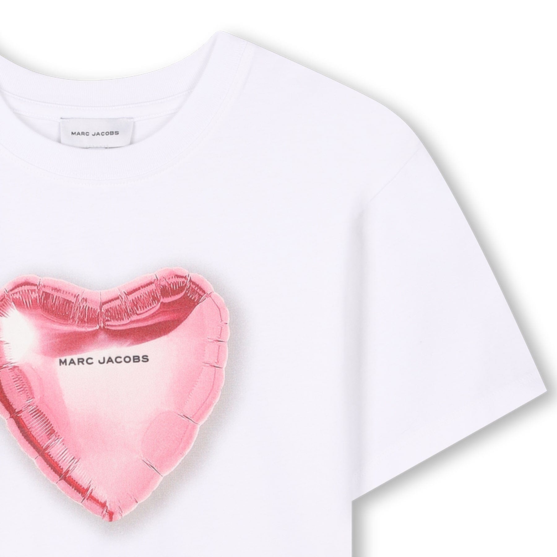 MARC JACOBS Kids T-Shirt mit Herzballon-Print – Weiß, kurzarm T-Shirt The Marc Jacobs