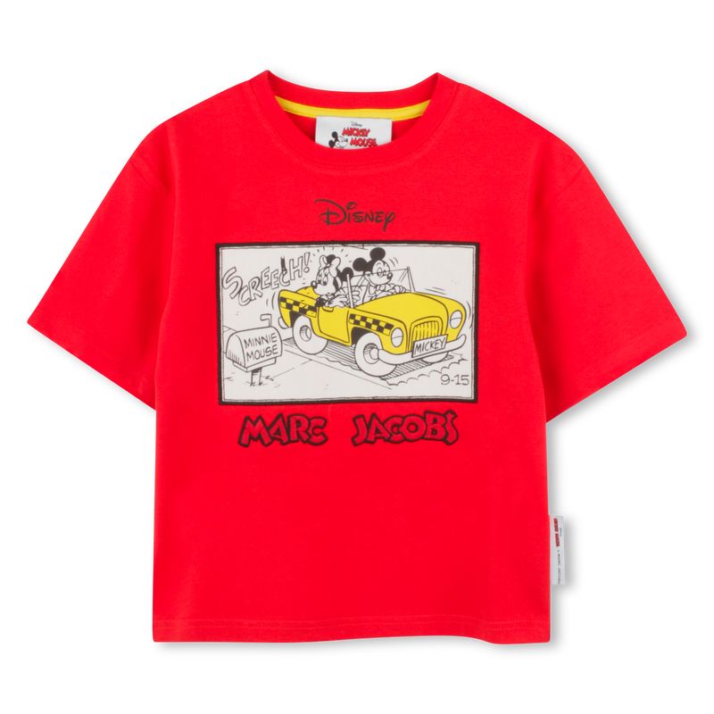 MARC JACOBS Kids x Disney T-Shirt – Micky & Minnie Taxi – Bright Red ©DISNEY T-Shirt The Marc Jacobs