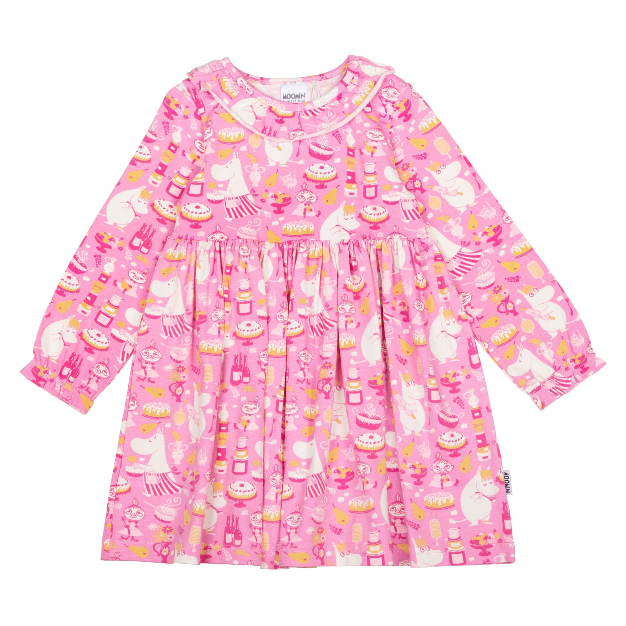 Martinex Moomin Kleid rosa Gebäck Bakers Print © Moomin Characters Kleid Moomin by Martinex