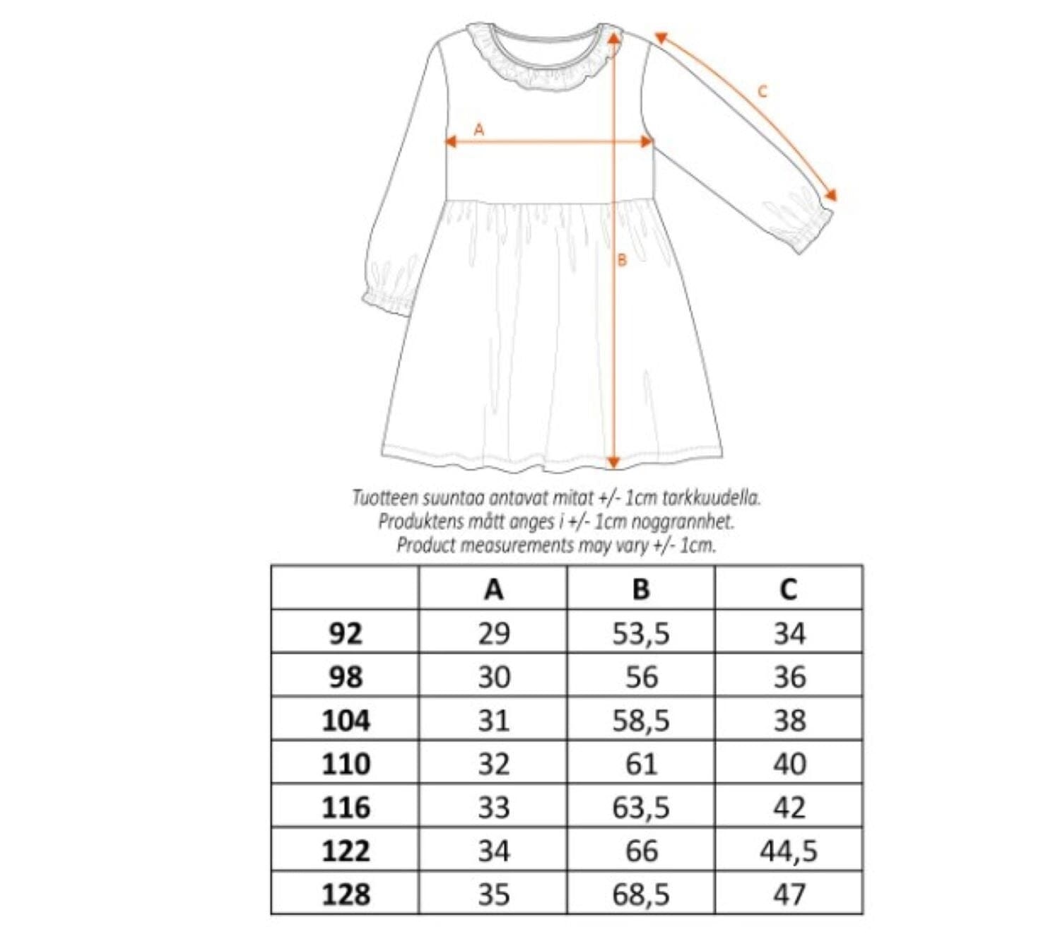 Martinex Moomin Kleid rosa Gebäck Bakers Print © Moomin Characters Kleid Moomin by Martinex